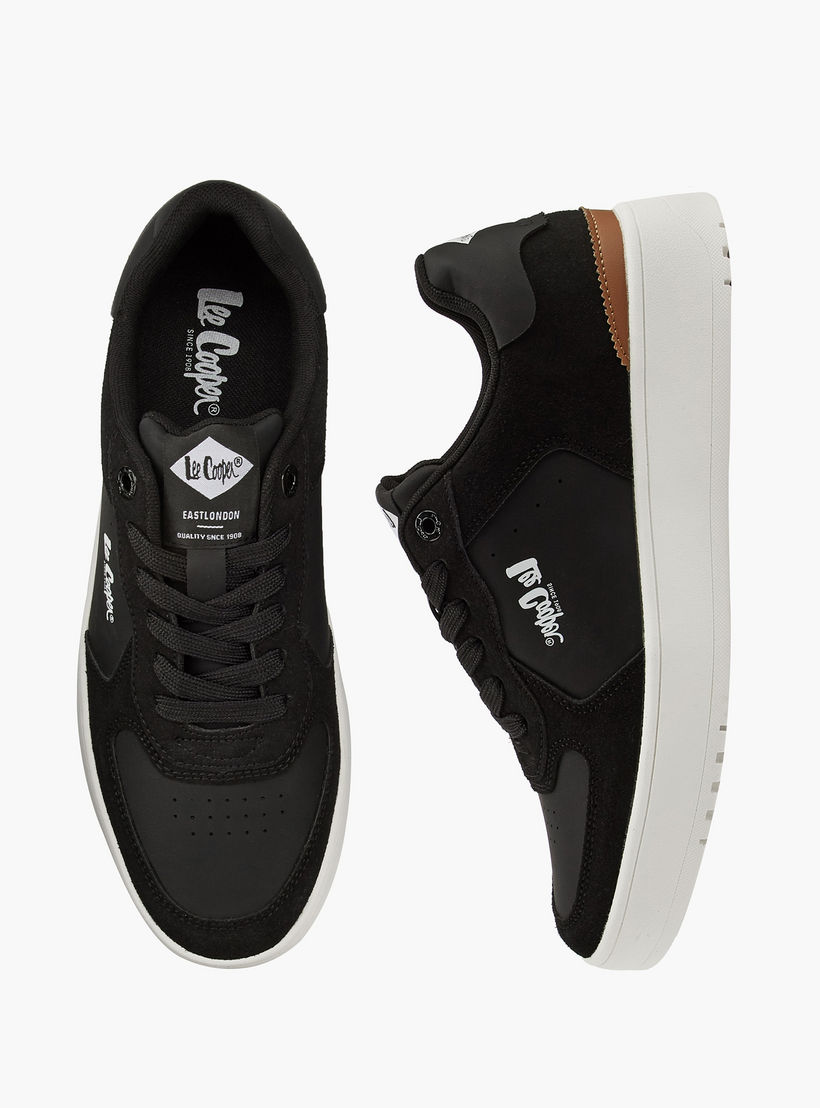 Lee Cooper Men's Panelled Lace-Up Ortholite Sneakers-men-shoes-sneakers-image-1