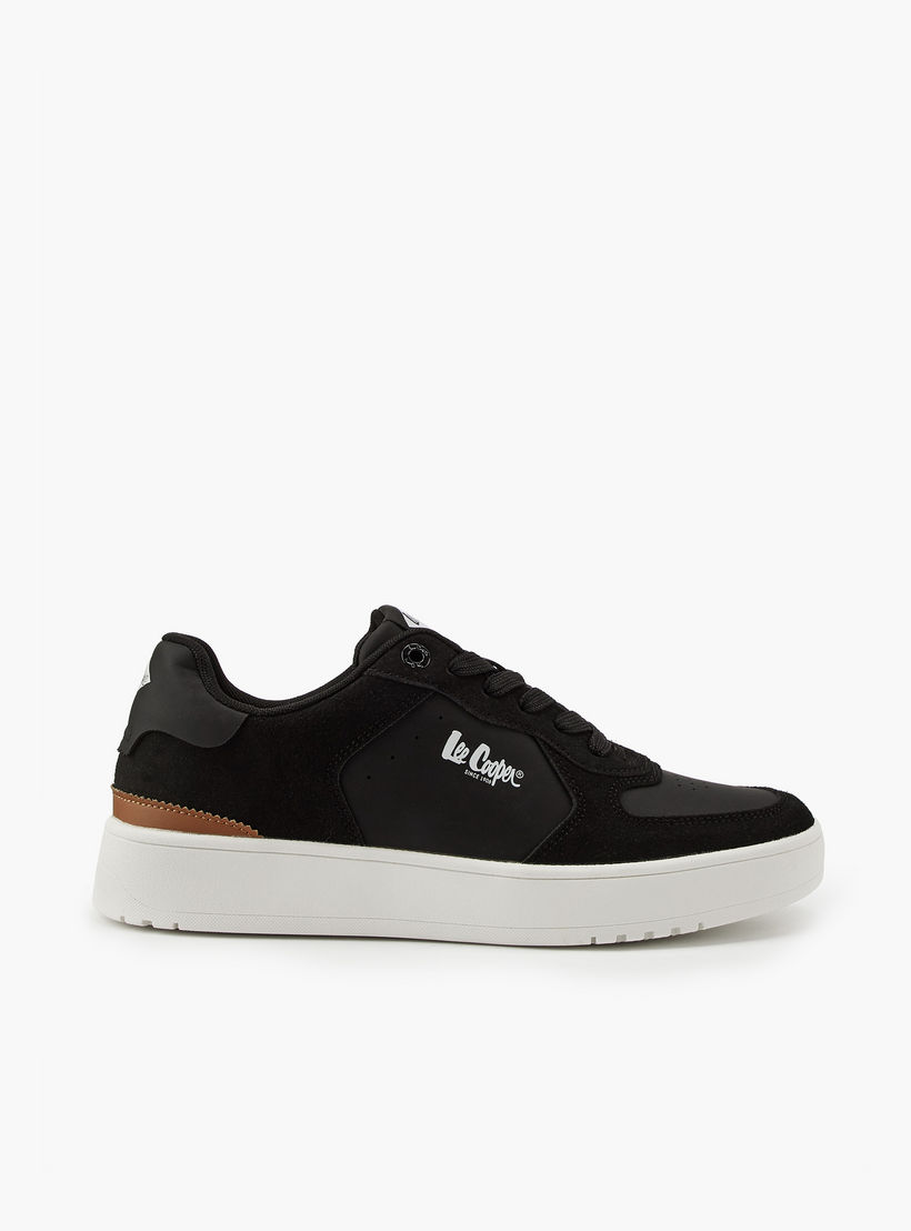 Lee Cooper Men's Panelled Lace-Up Ortholite Sneakers-men-shoes-sneakers-image-2