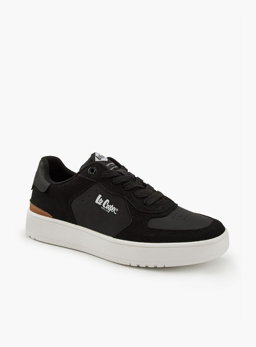 Lee Cooper Men's Panelled Lace-Up Ortholite Sneakers-men-shoes-sneakers-image-3