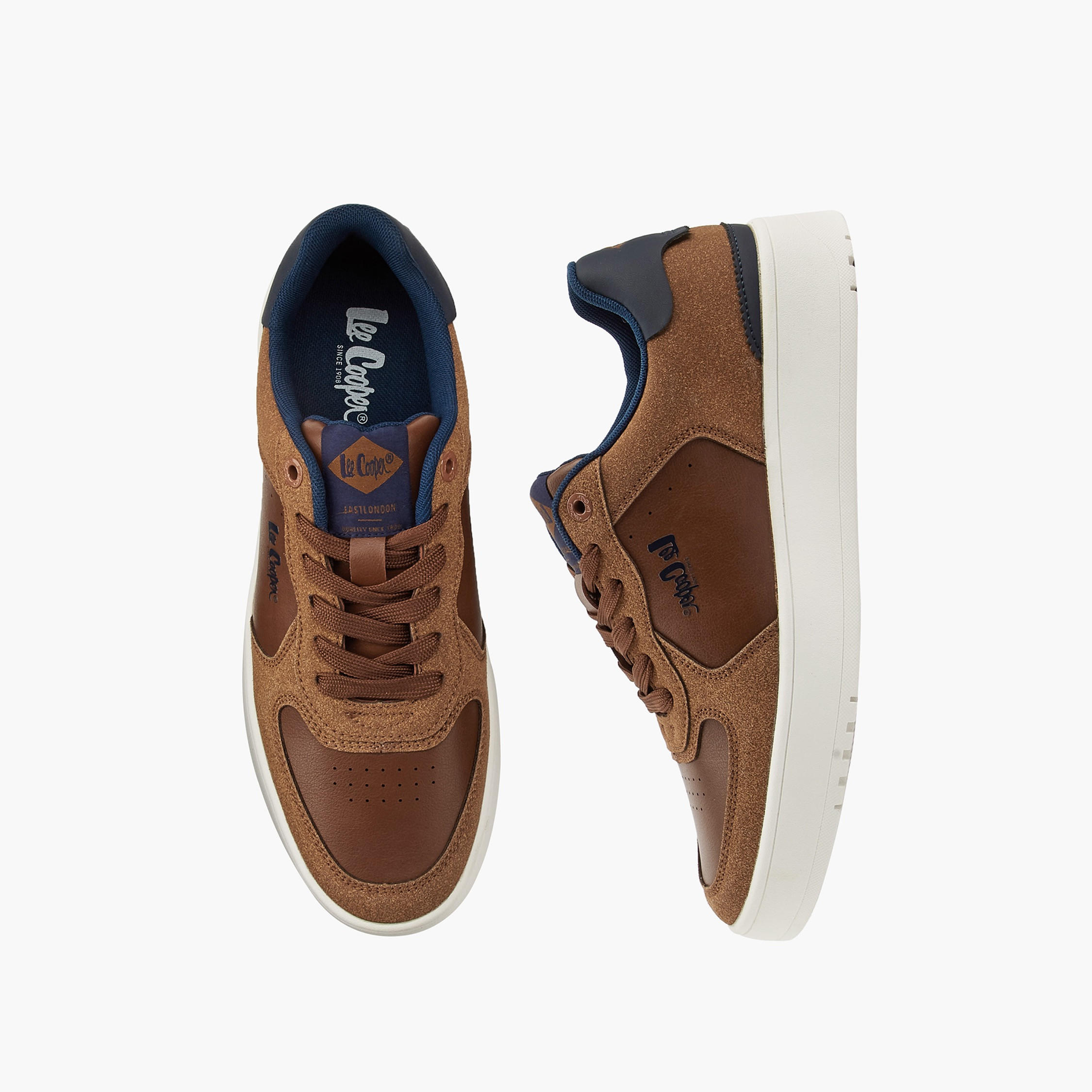 Lee Cooper Men's Panelled Lace-Up Ortholite Sneakers-men-shoes-sneakers-image-1
