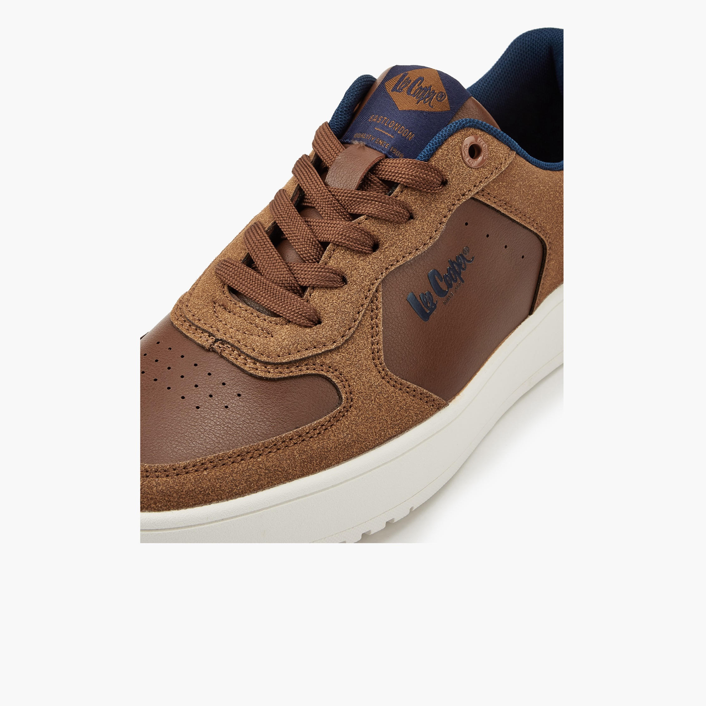 Lee Cooper Men's Panelled Lace-Up Ortholite Sneakers-men-shoes-sneakers-image-4