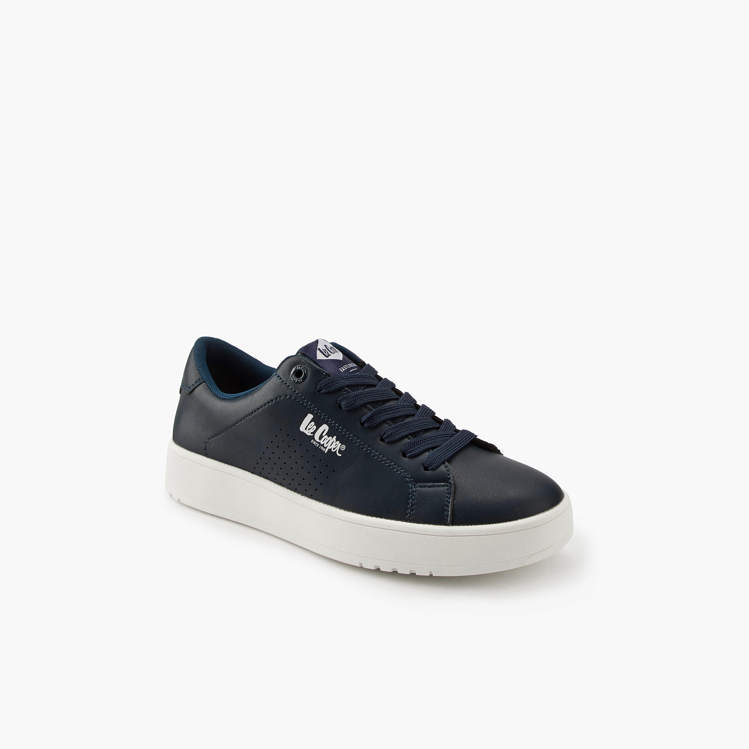 Lee Cooper Men's Perforated Lace-Up Ortholite Sneakers-men-shoes-sneakers-image-3