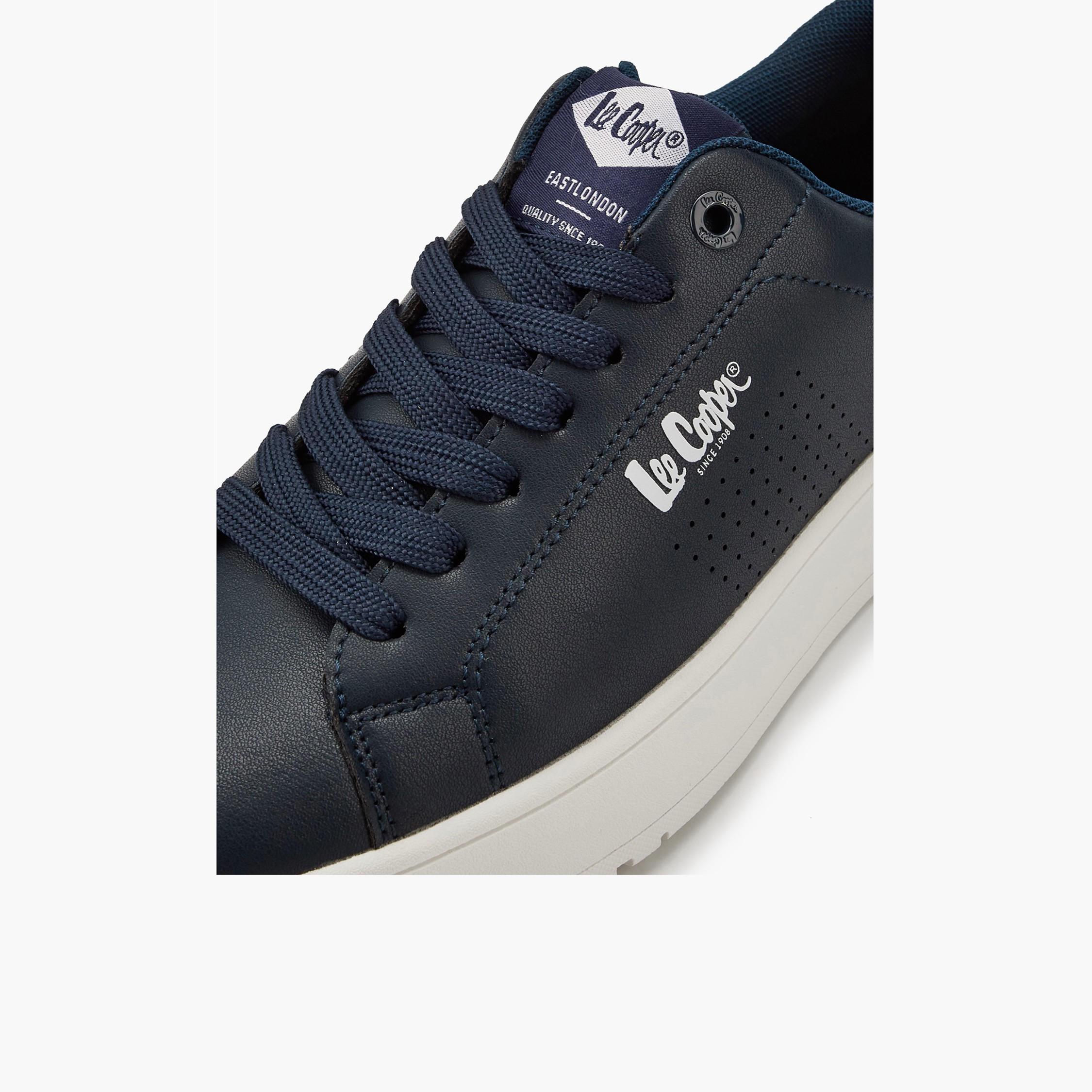 Lee Cooper Men's Perforated Lace-Up Ortholite Sneakers-men-shoes-sneakers-image-4