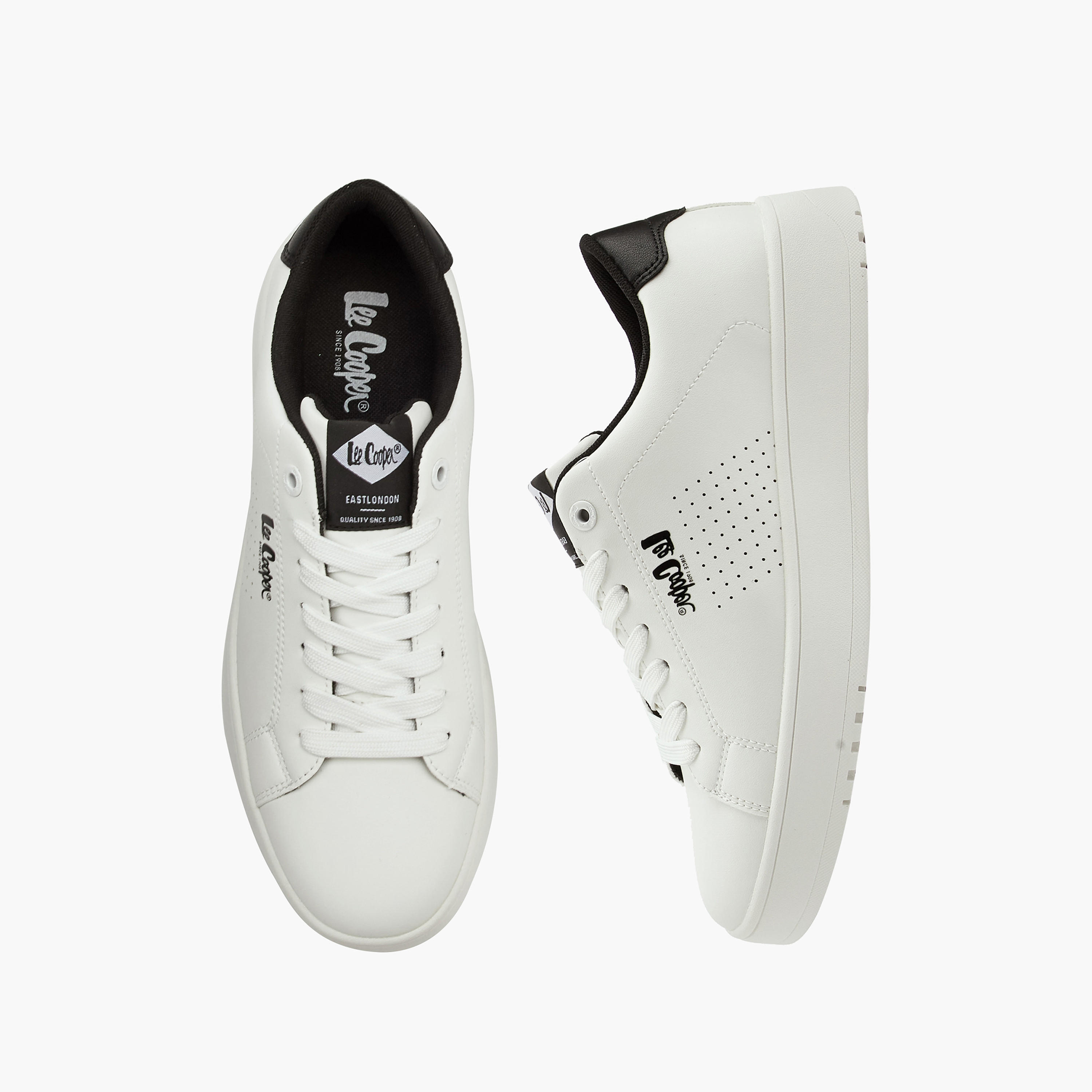 Lee Cooper Men's Perforated Lace-Up Ortholite Sneakers-men-shoes-sneakers-image-1
