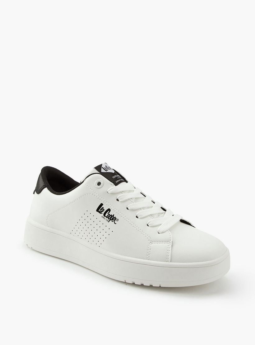 Lee Cooper Men's Perforated Lace-Up Ortholite Sneakers-men-shoes-sneakers-image-2