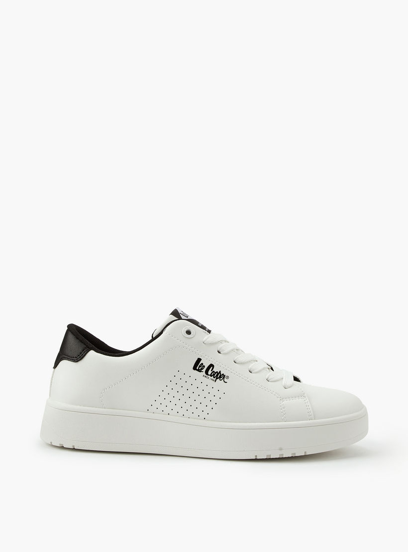 Lee Cooper Men's Perforated Lace-Up Ortholite Sneakers-men-shoes-sneakers-image-3