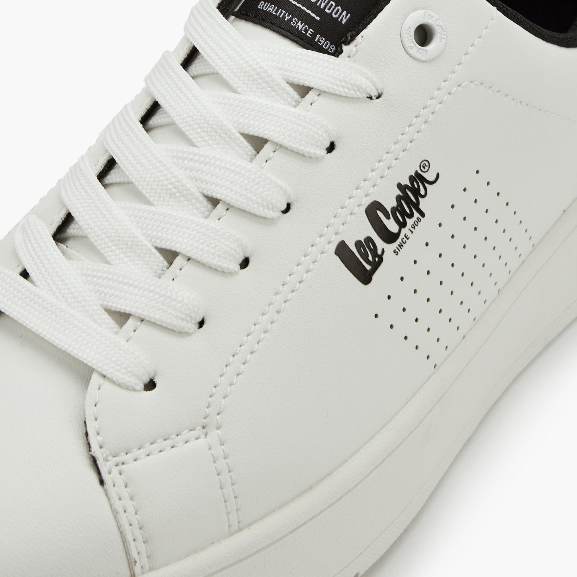 Lee Cooper Men's Perforated Lace-Up Ortholite Sneakers-men-shoes-sneakers-image-4