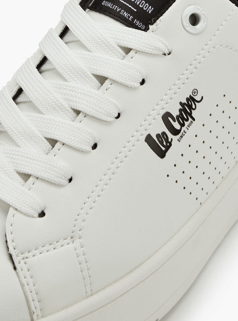 Lee Cooper Men's Perforated Lace-Up Ortholite Sneakers-men-shoes-sneakers-image-4