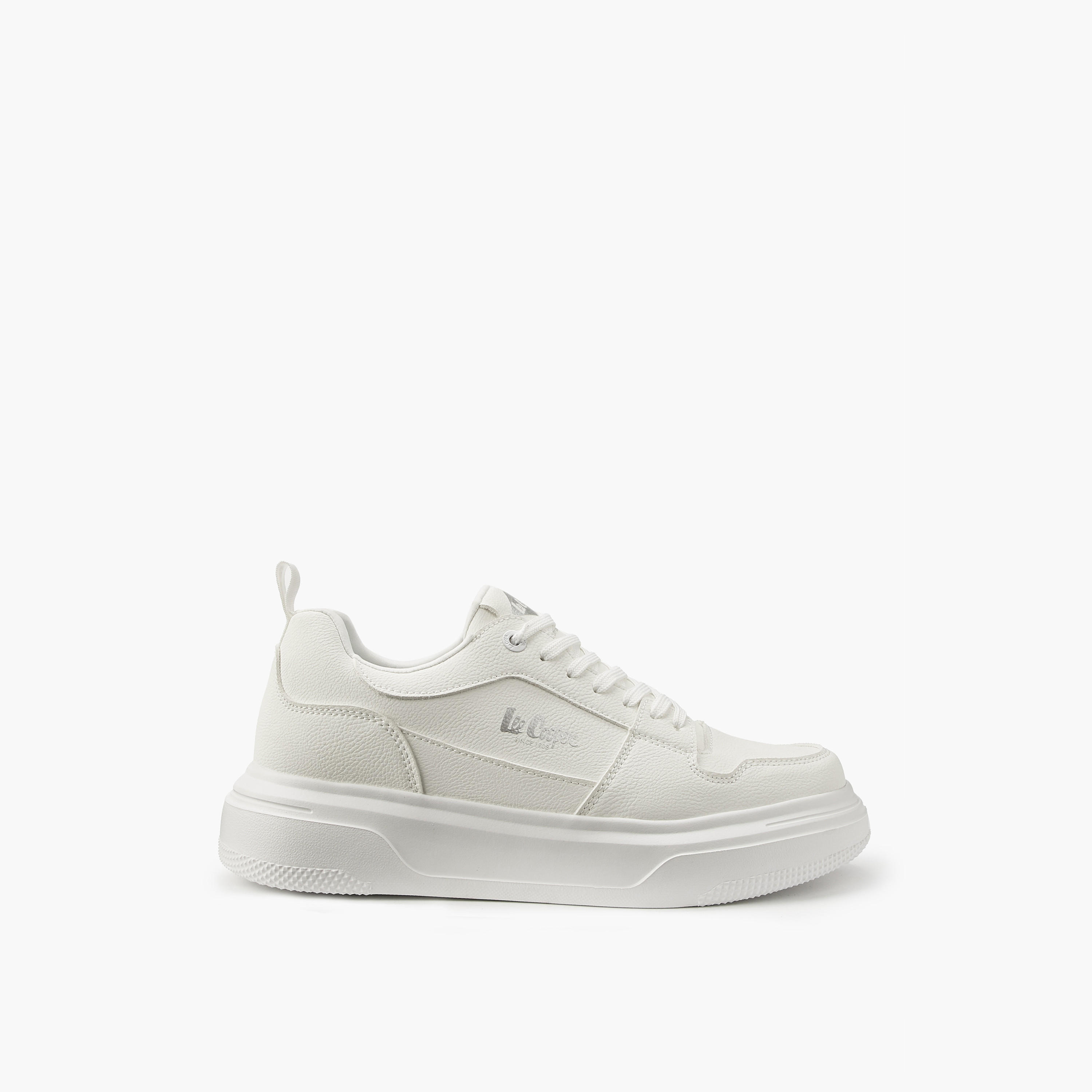 Lee Cooper Men's Panelled Lace-Up Ortholite Sneakers with Pull Tab-men-shoes-sneakers-image-2