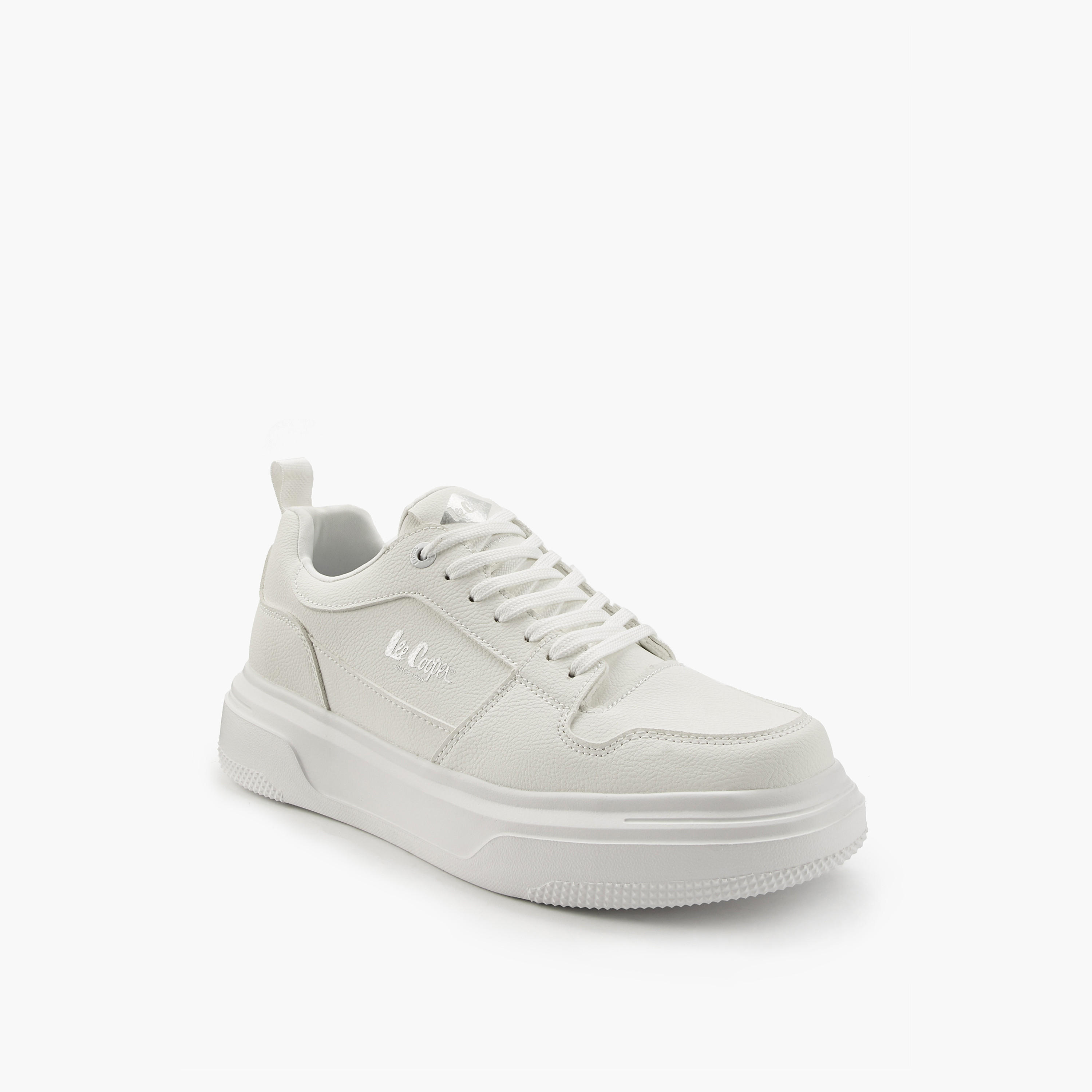 Lee Cooper Men's Panelled Lace-Up Ortholite Sneakers with Pull Tab-men-shoes-sneakers-image-3