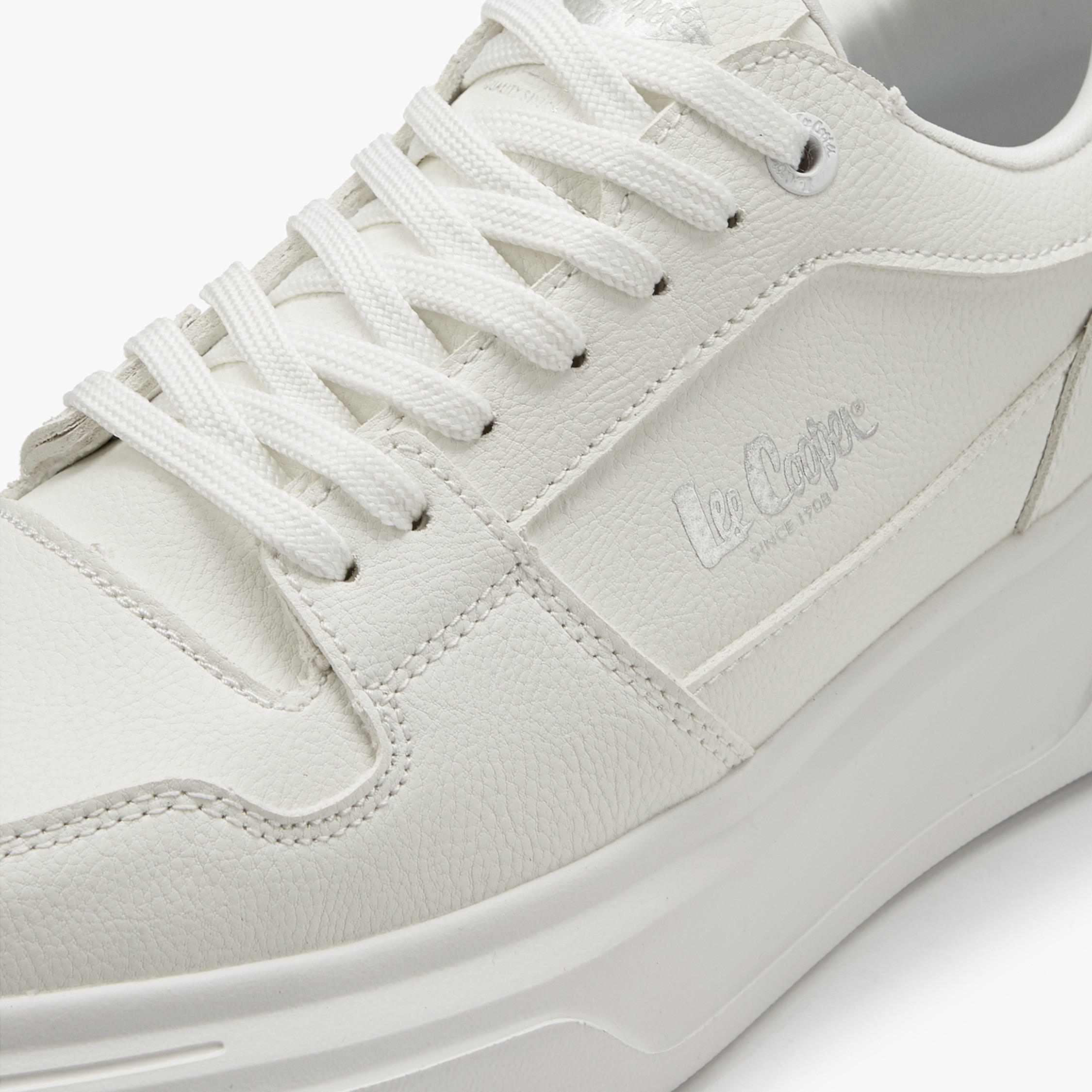 Lee Cooper Men's Panelled Lace-Up Ortholite Sneakers with Pull Tab-men-shoes-sneakers-image-4