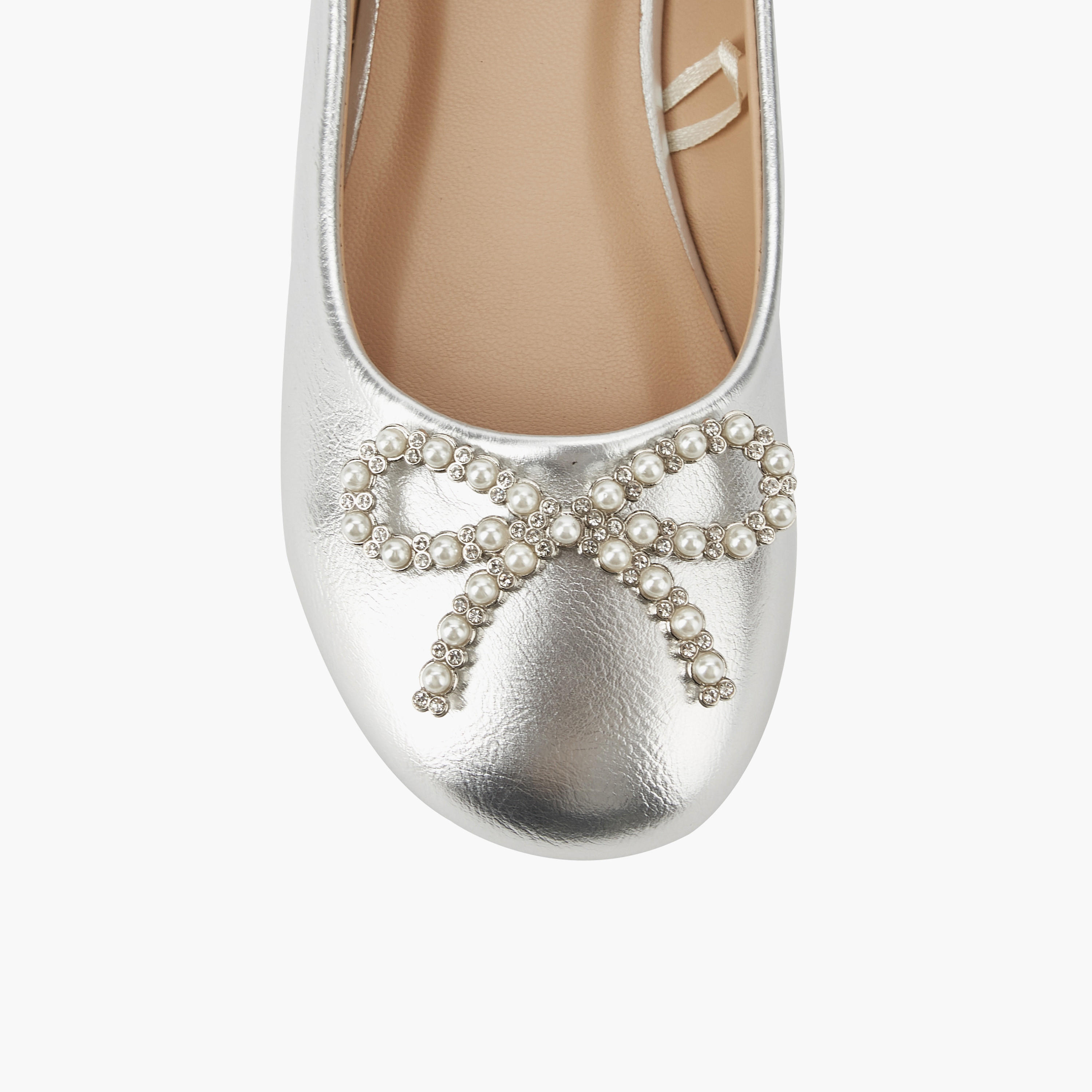 Celeste Girls Embellished Bow Ballerina Shoes-girls-shoes-ballerinas-image-4