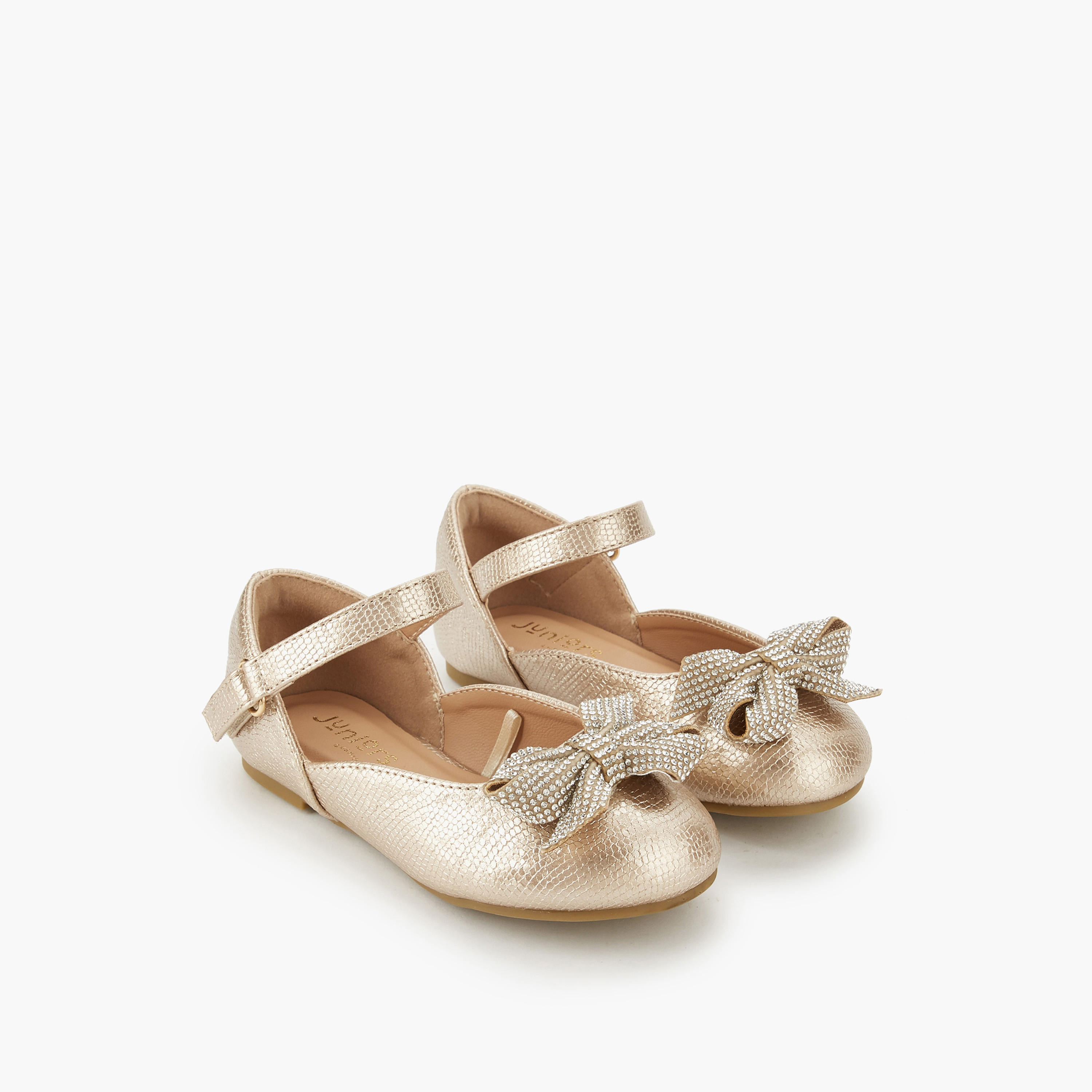 حذاء باليرينا بشريط إغلاق لاصق للبنات من جونيورز-girls-shoes-ballerinas-image-6