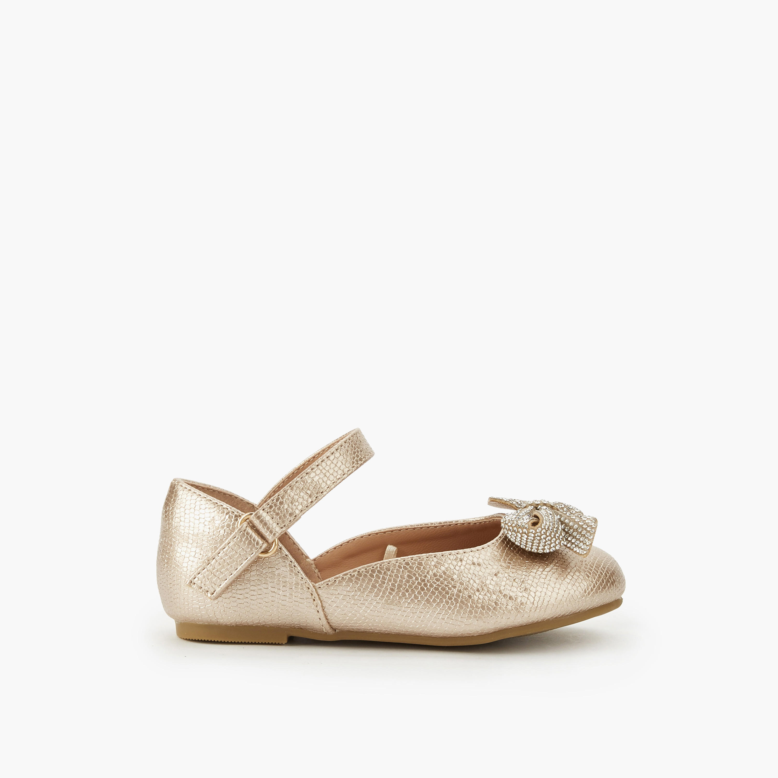 حذاء باليرينا بشريط إغلاق لاصق للبنات من جونيورز-girls-shoes-ballerinas-image-5