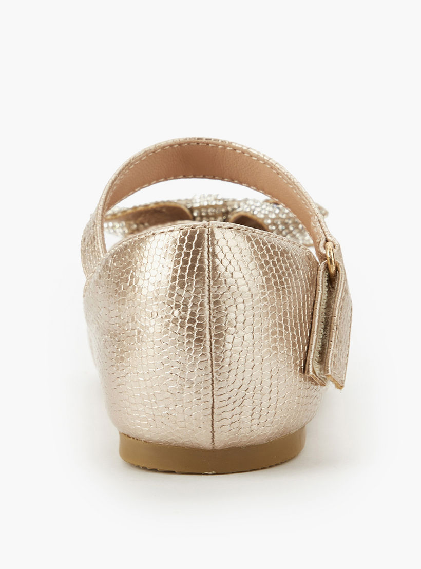 حذاء باليرينا بشريط إغلاق لاصق للبنات من جونيورز-girls-shoes-ballerinas-image-2