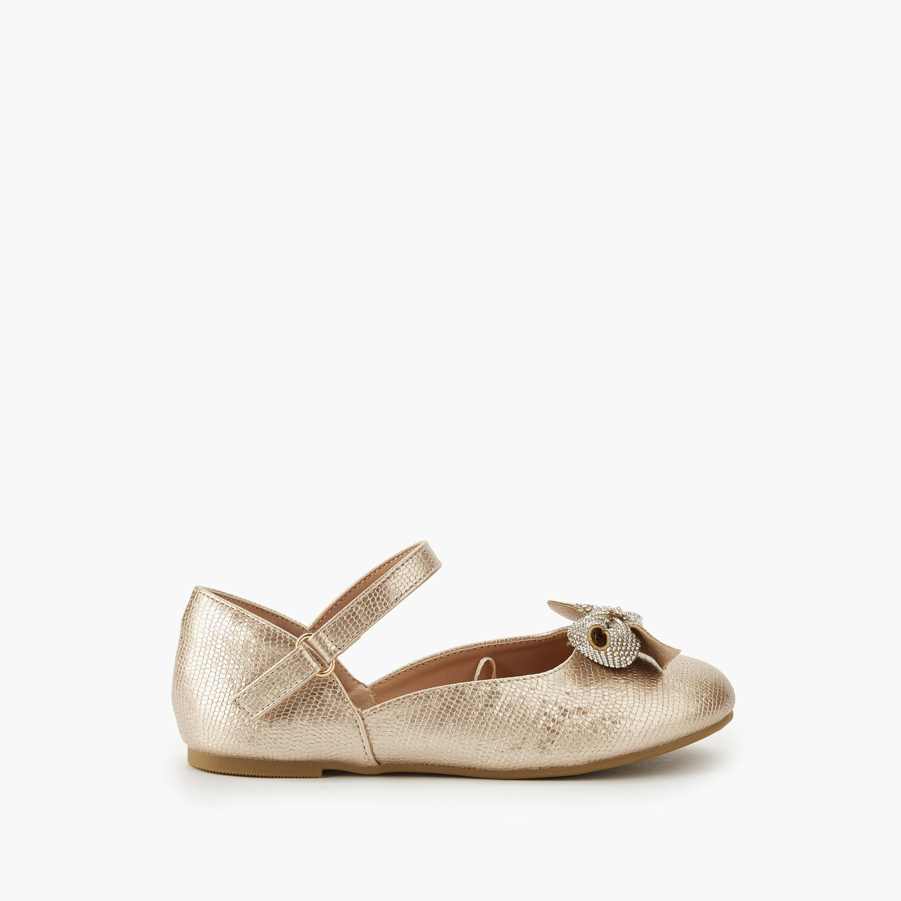 Celeste Girls Embellished Bow Ballerina Shoes-girls-shoes-ballerinas-image-2