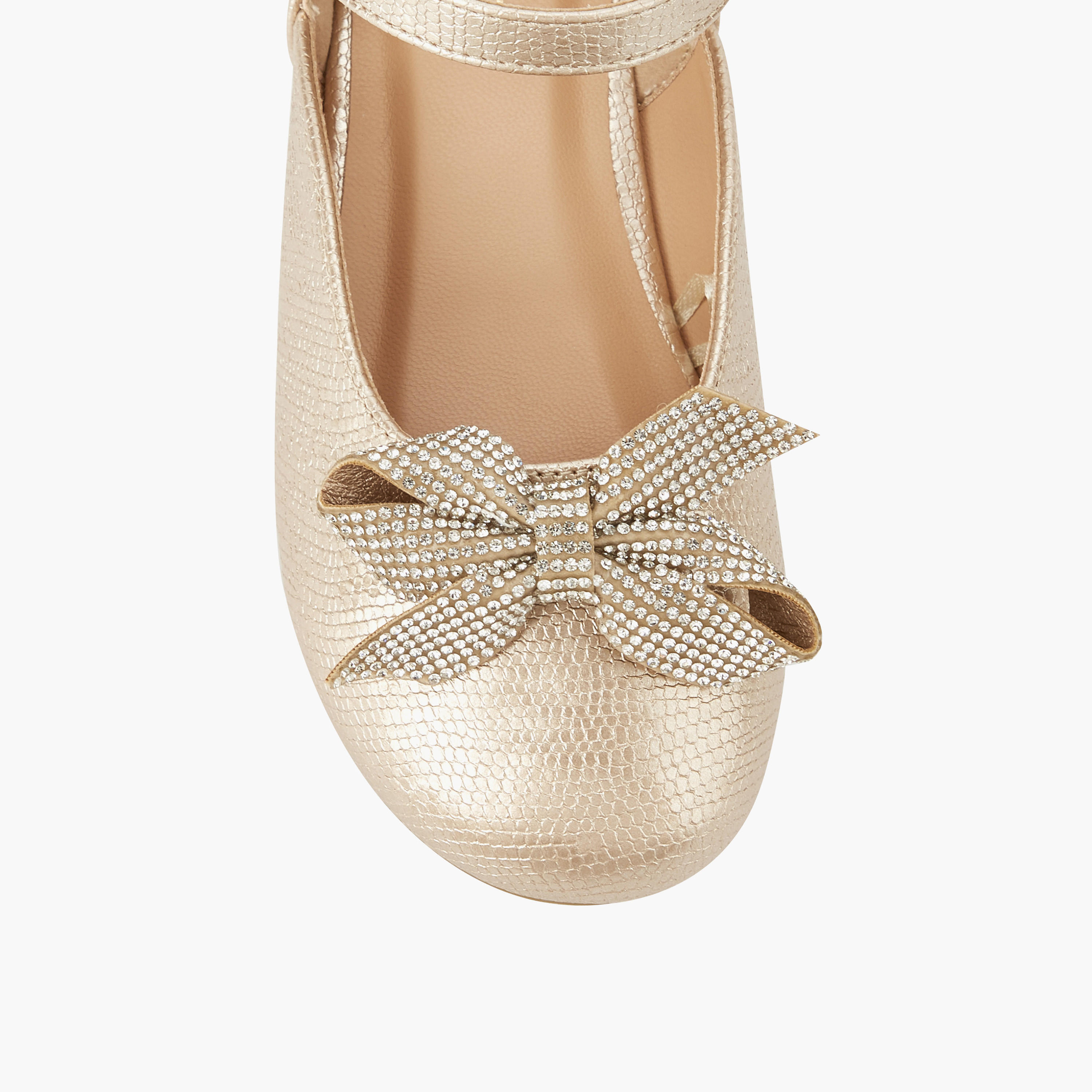 Celeste Girls Embellished Bow Ballerina Shoes-girls-shoes-ballerinas-image-4