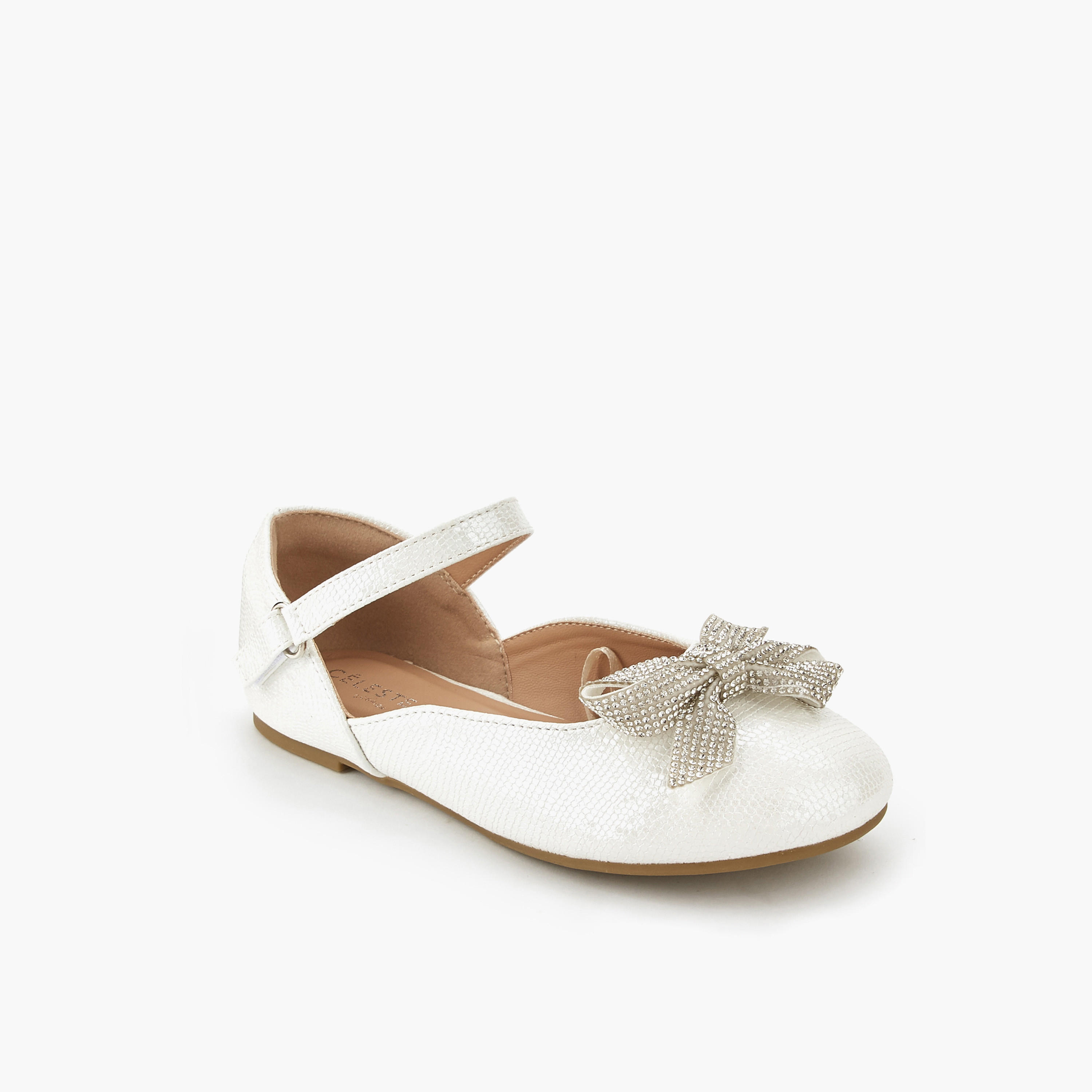 Celeste Girls Embellished Bow Ballerina Shoes-girls-shoes-ballerinas-image-3