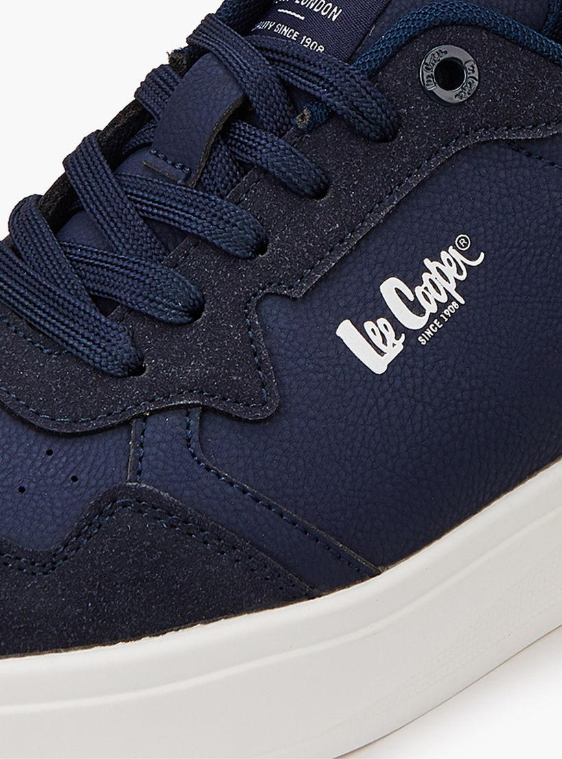 Lee Cooper Men's Perforated Lace-Up Ortholite Sneakers-men-shoes-sneakers-image-4