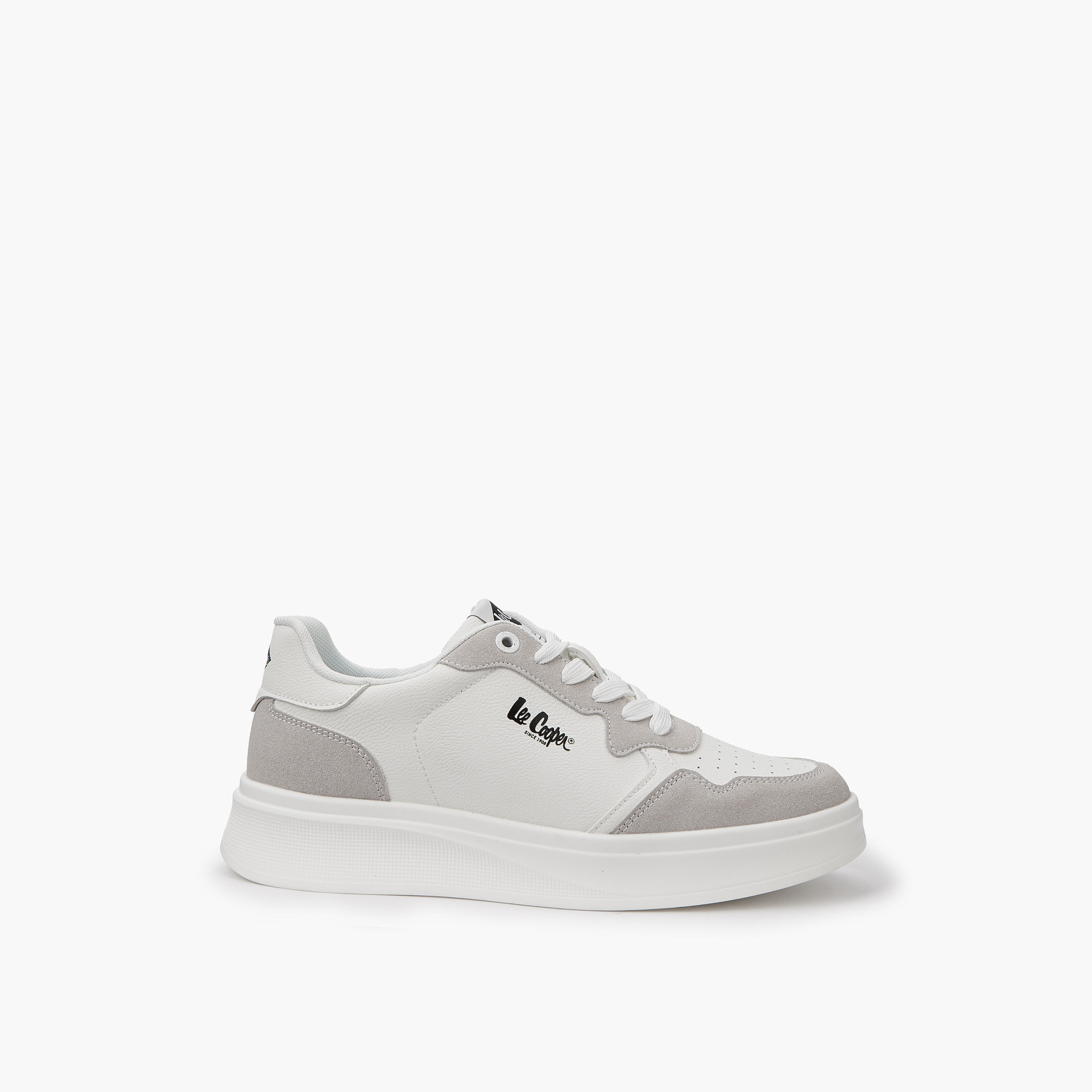 Lee Cooper Men's Perforated Lace-Up Ortholite Sneakers-men-shoes-sneakers-image-2