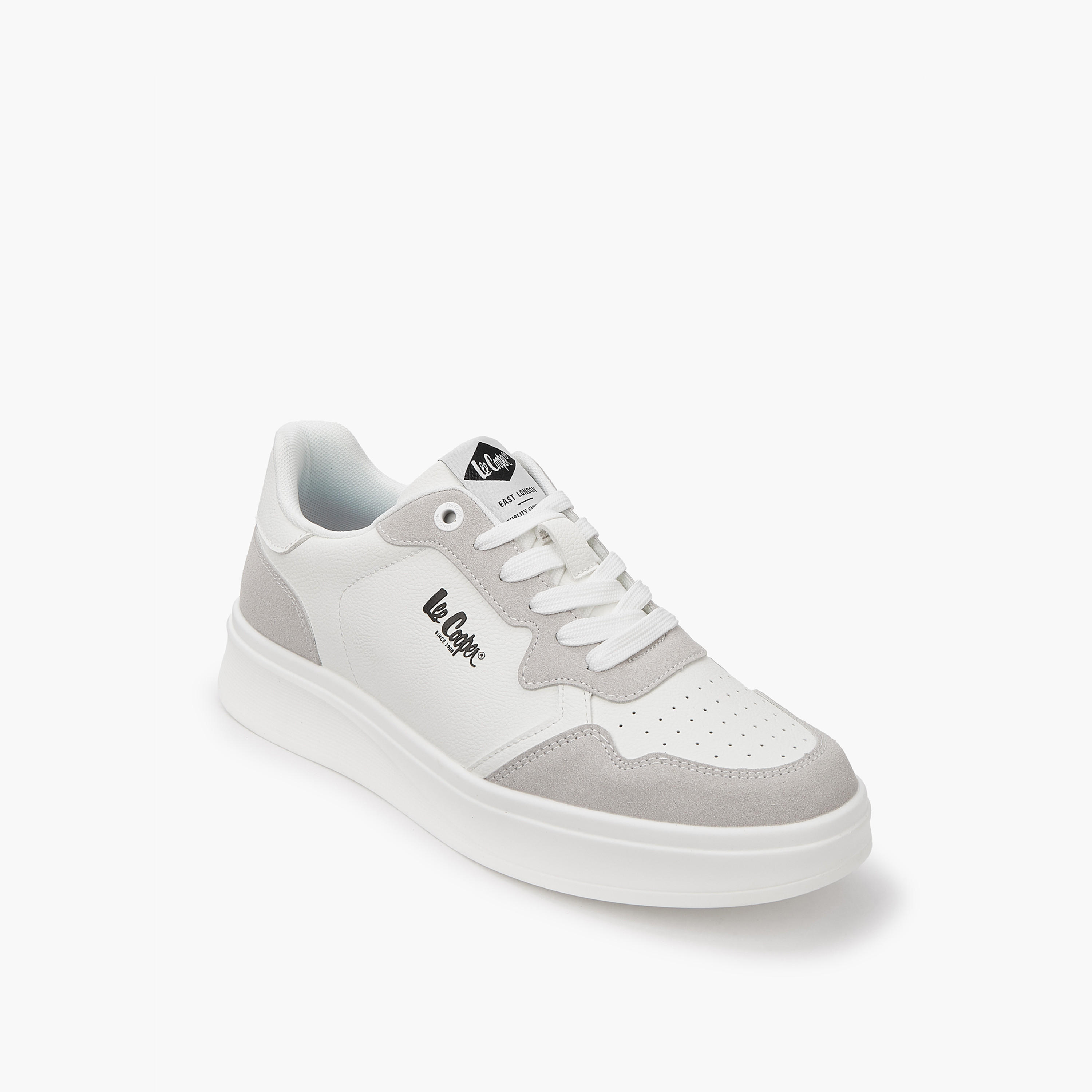 Lee Cooper Men's Perforated Lace-Up Ortholite Sneakers-men-shoes-sneakers-image-3