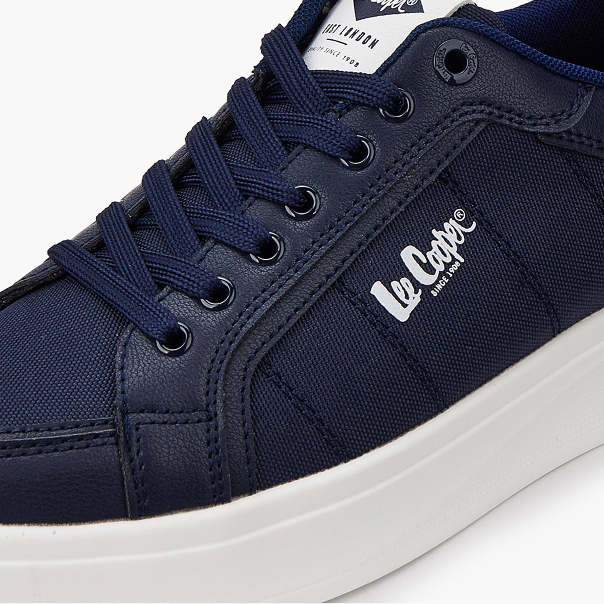 Lee Cooper Men's Solid Lace-Up Ortholite Sneakers-men-shoes-sneakers-image-5