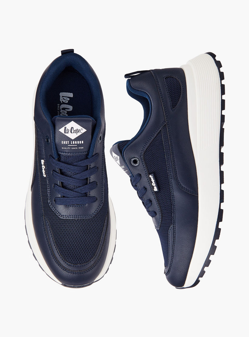 Lee Cooper Men's Panelled Lace-Up Ortholite Sneakers-men-shoes-sneakers-image-1
