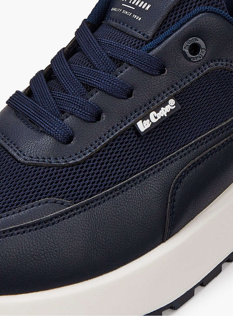 Lee Cooper Men's Panelled Lace-Up Ortholite Sneakers-men-shoes-sneakers-image-4