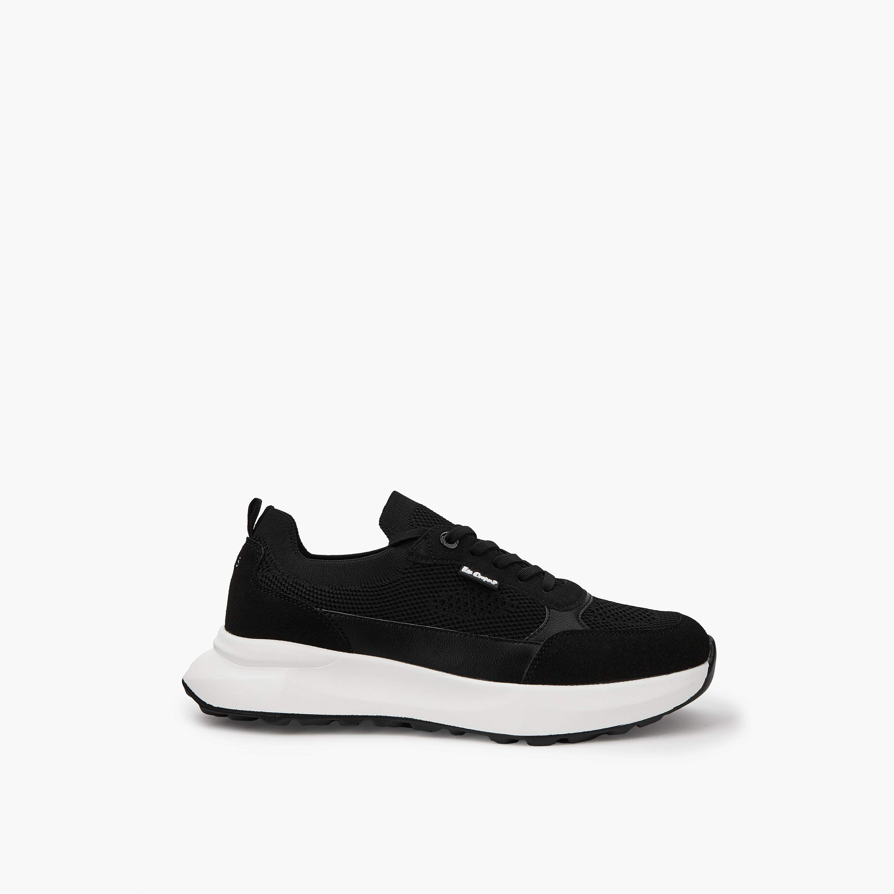 Lee Cooper Men's Panelled Lace-Up Ortholite Sneakers-men-shoes-sneakers-image-2