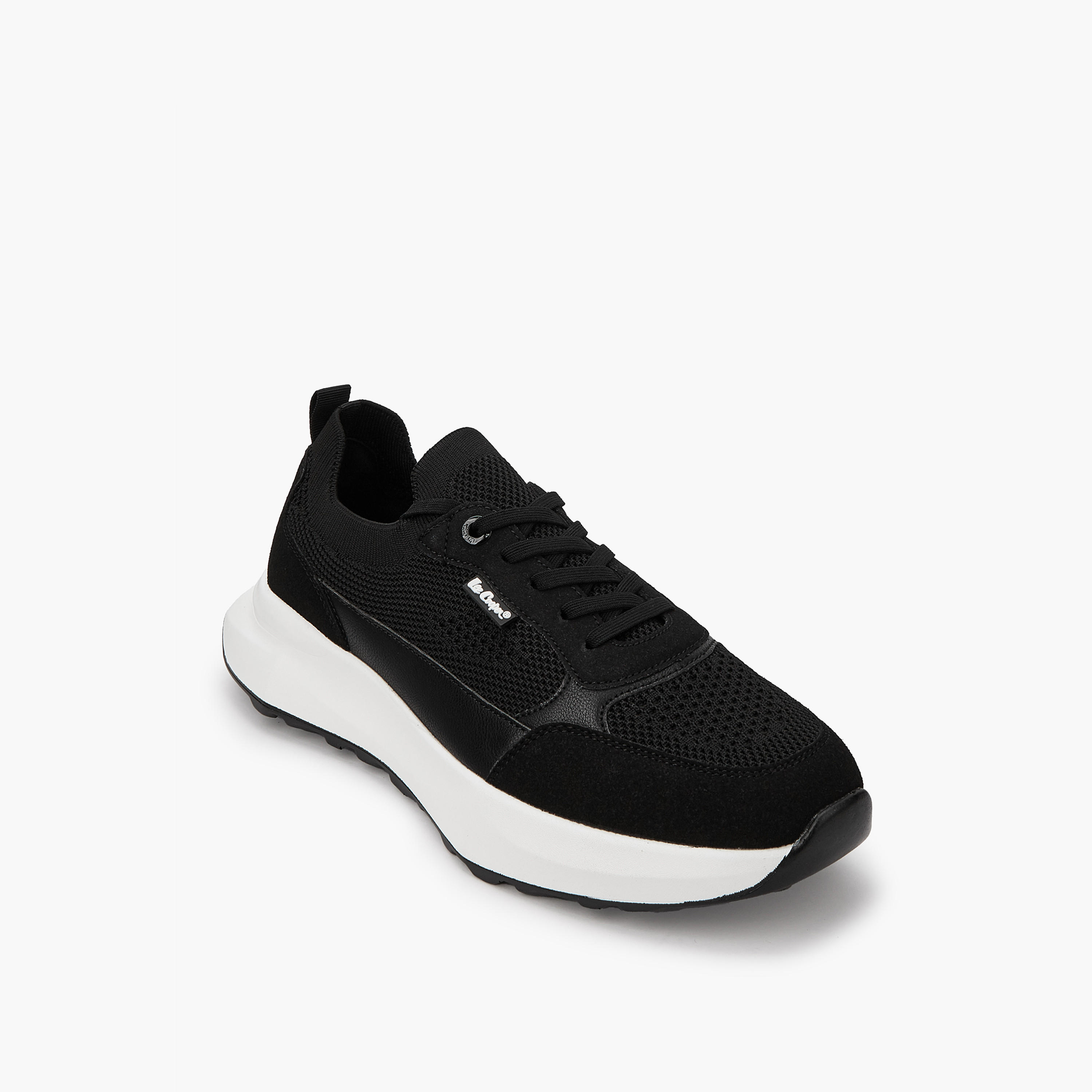 Lee Cooper Men's Panelled Lace-Up Ortholite Sneakers-men-shoes-sneakers-image-3