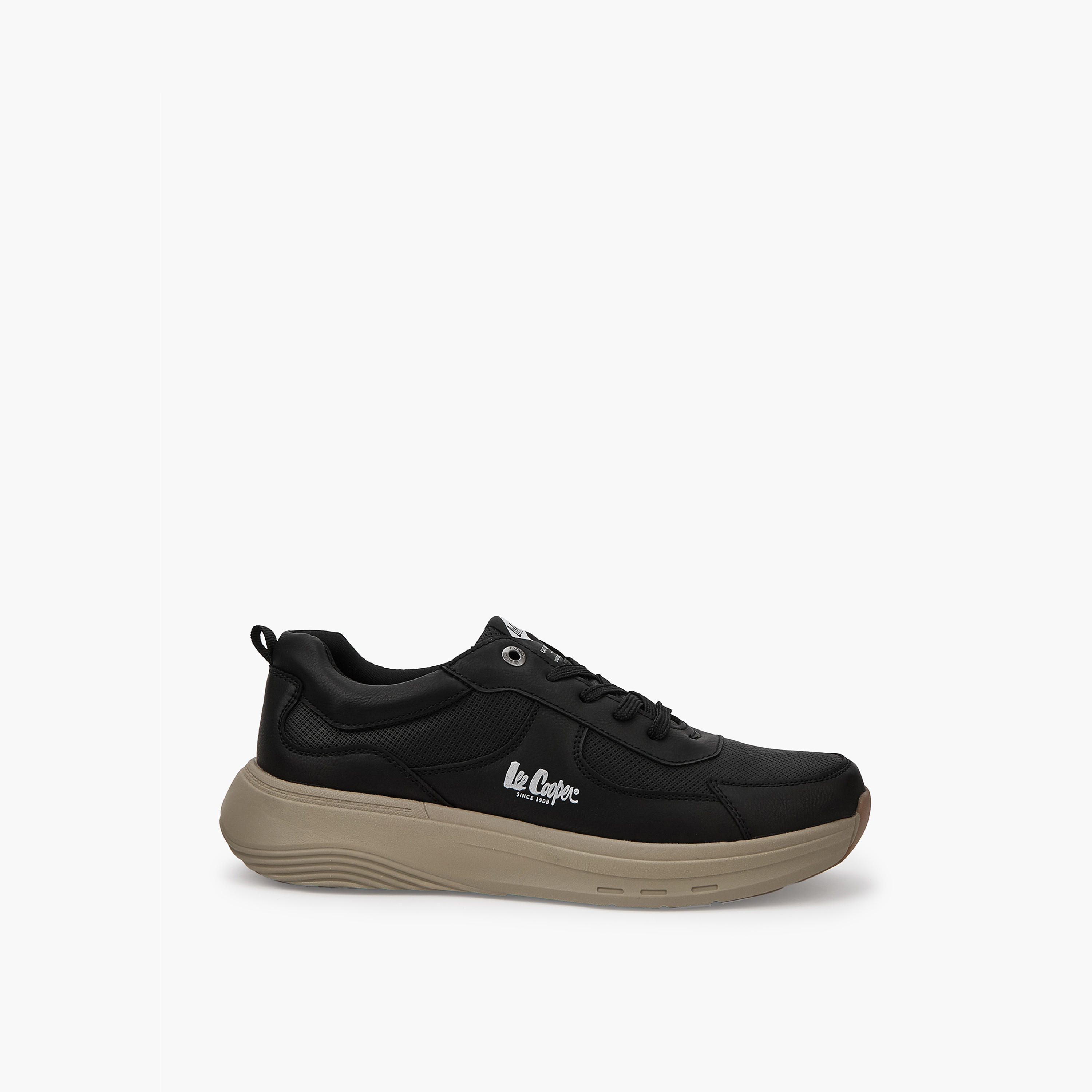 حذاء سنيكرز أورثولايت سادة برباط إغلاق وألسنة سحب للرجال من لي كوبر-men-shoes-sneakers-image-2