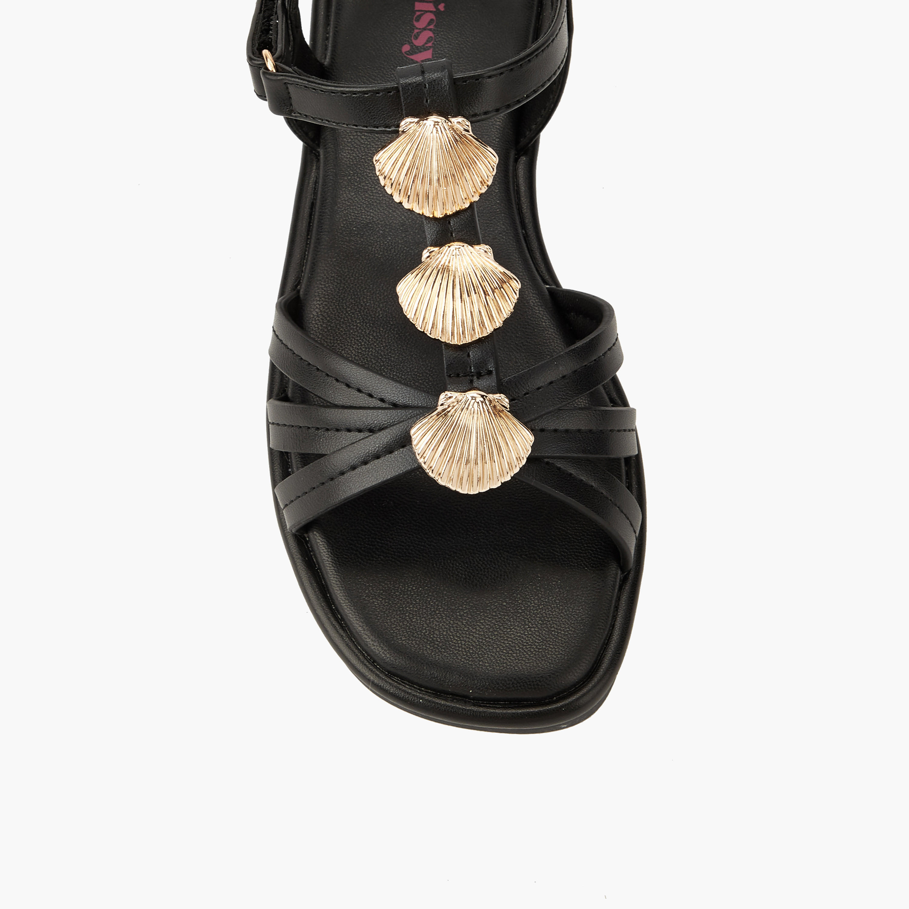 صندل مزين بزخارف صدف للبنات من ليتل ميسي-girls-shoes-sandals-image-4