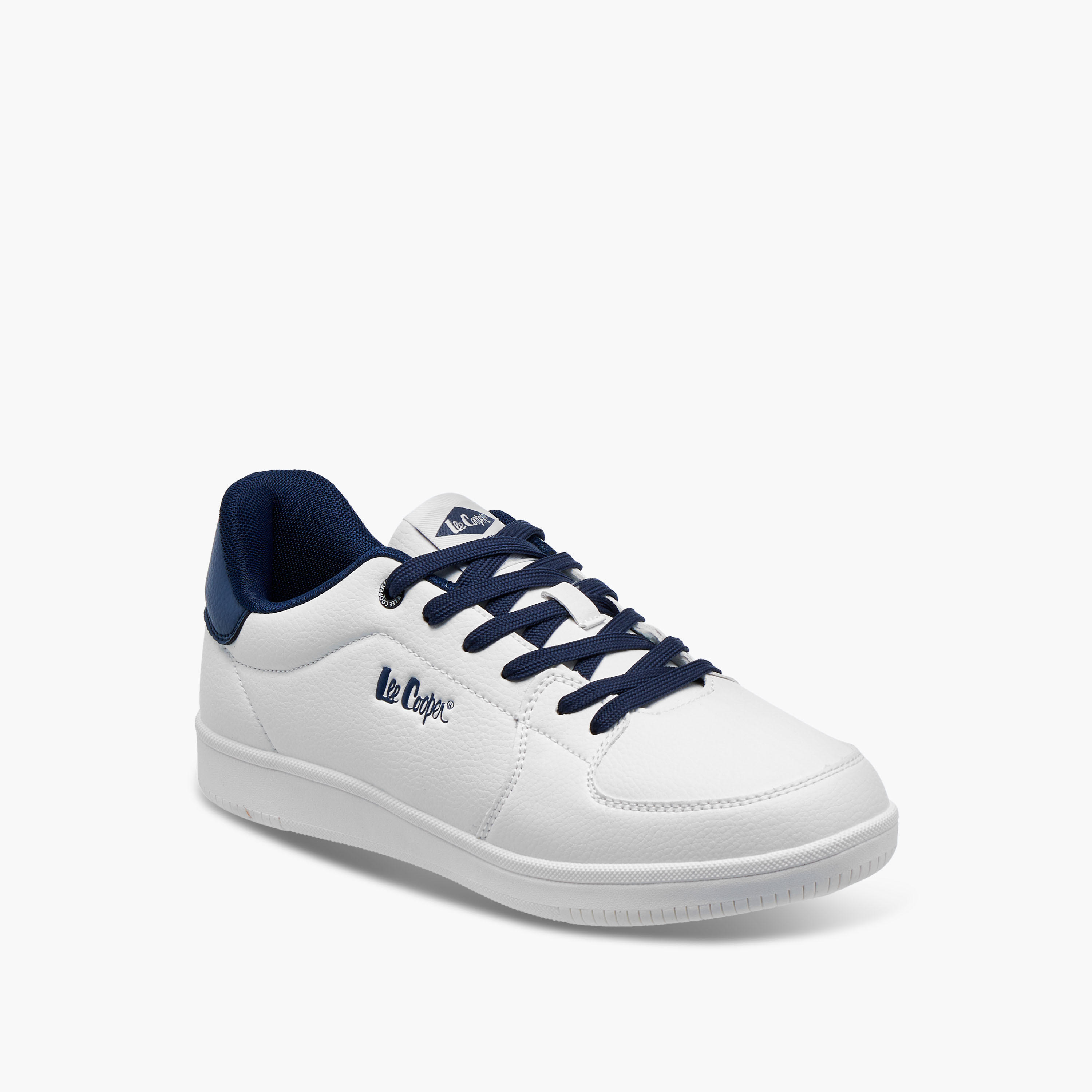 Lee Cooper Men's Panelled Lace-Up Sneakers-men-shoes-sneakers-image-2