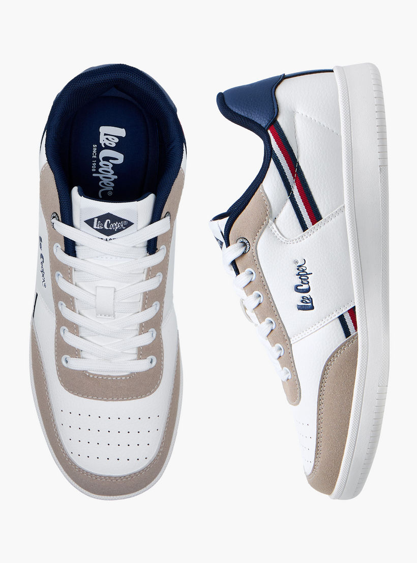 Lee Cooper Men's Colourblock Lace-Up Sneakers-men-shoes-sneakers-image-1