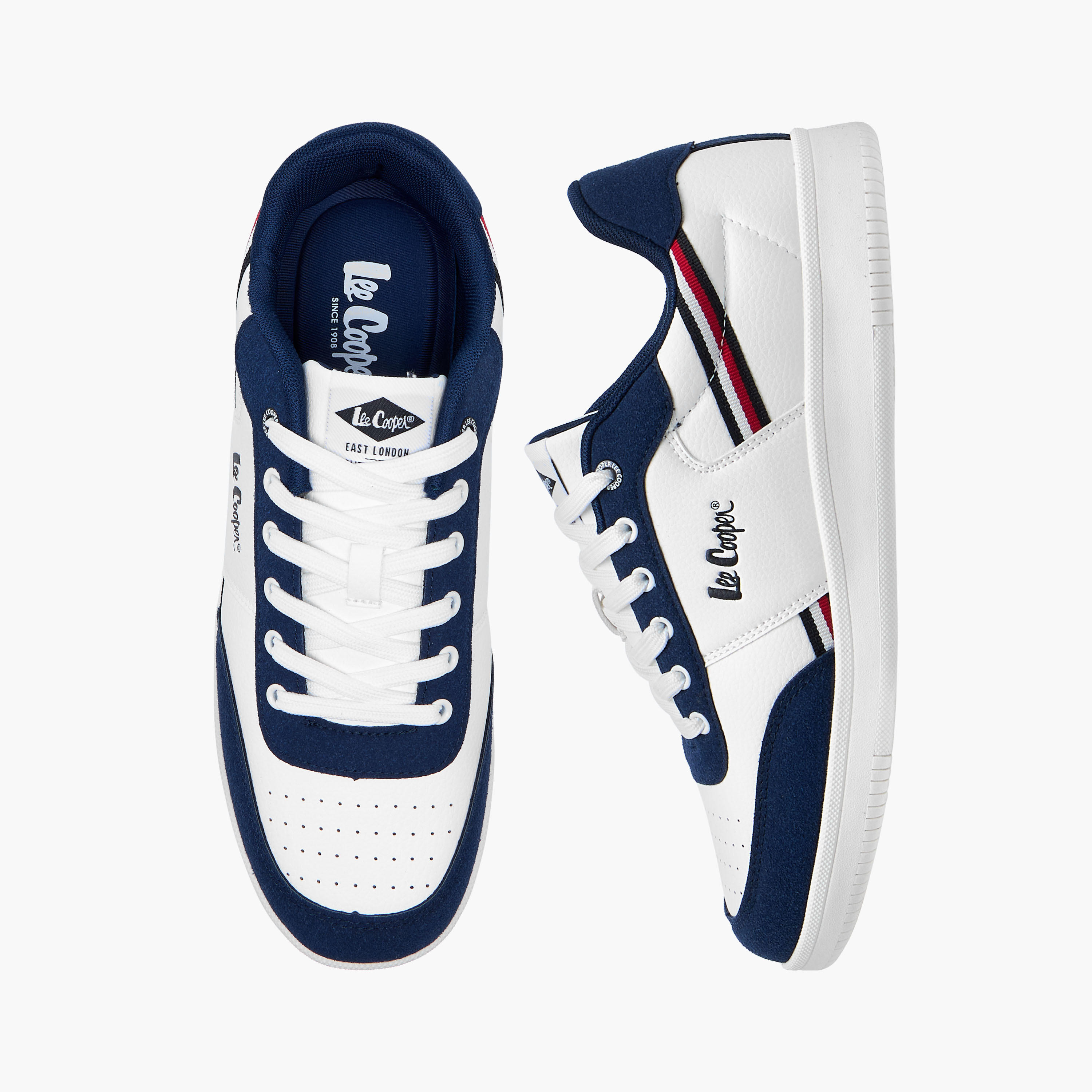 Lee Cooper Men's Colourblock Lace-Up Sneakers-men-shoes-sneakers-image-1