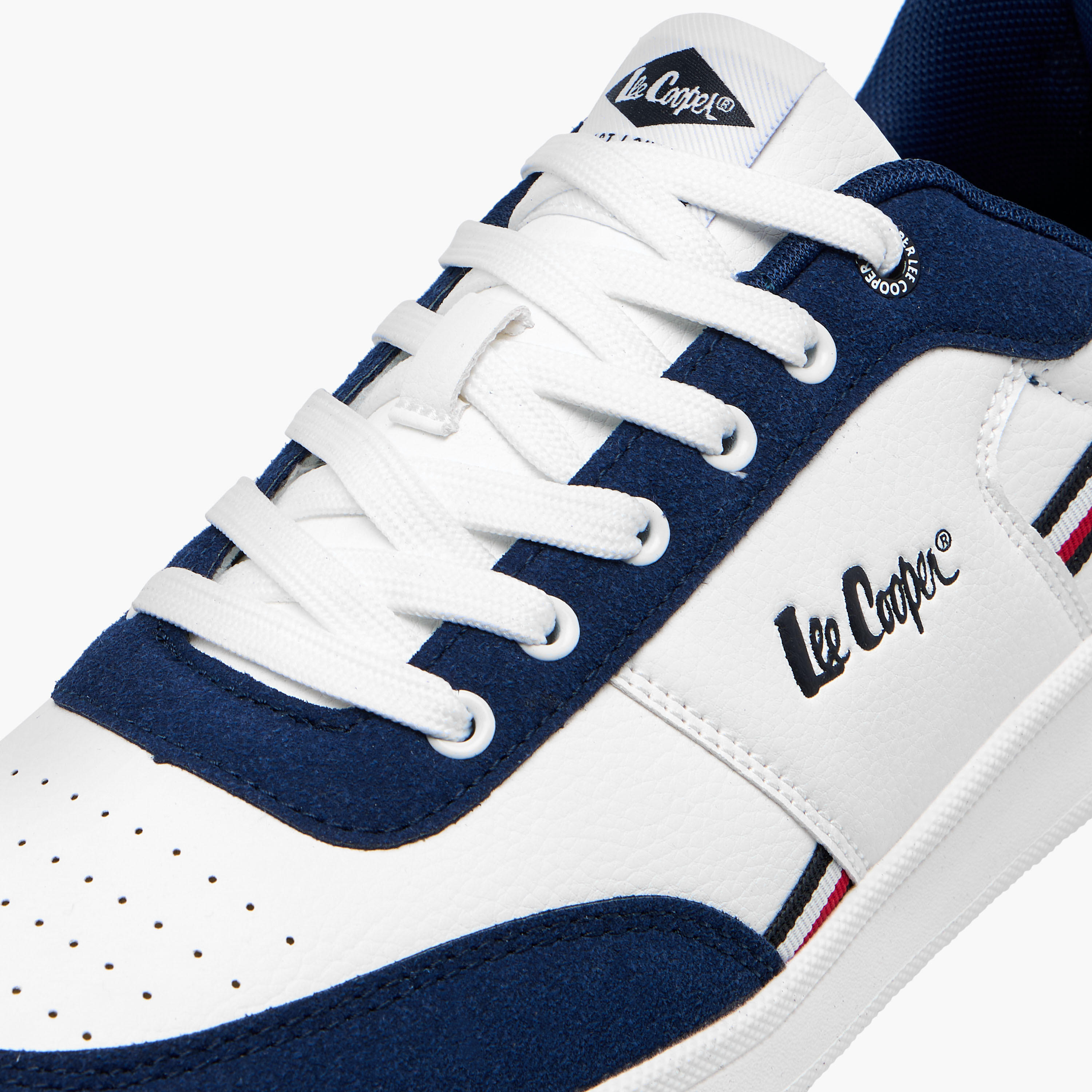 Lee Cooper Men's Colourblock Lace-Up Sneakers-men-shoes-sneakers-image-4