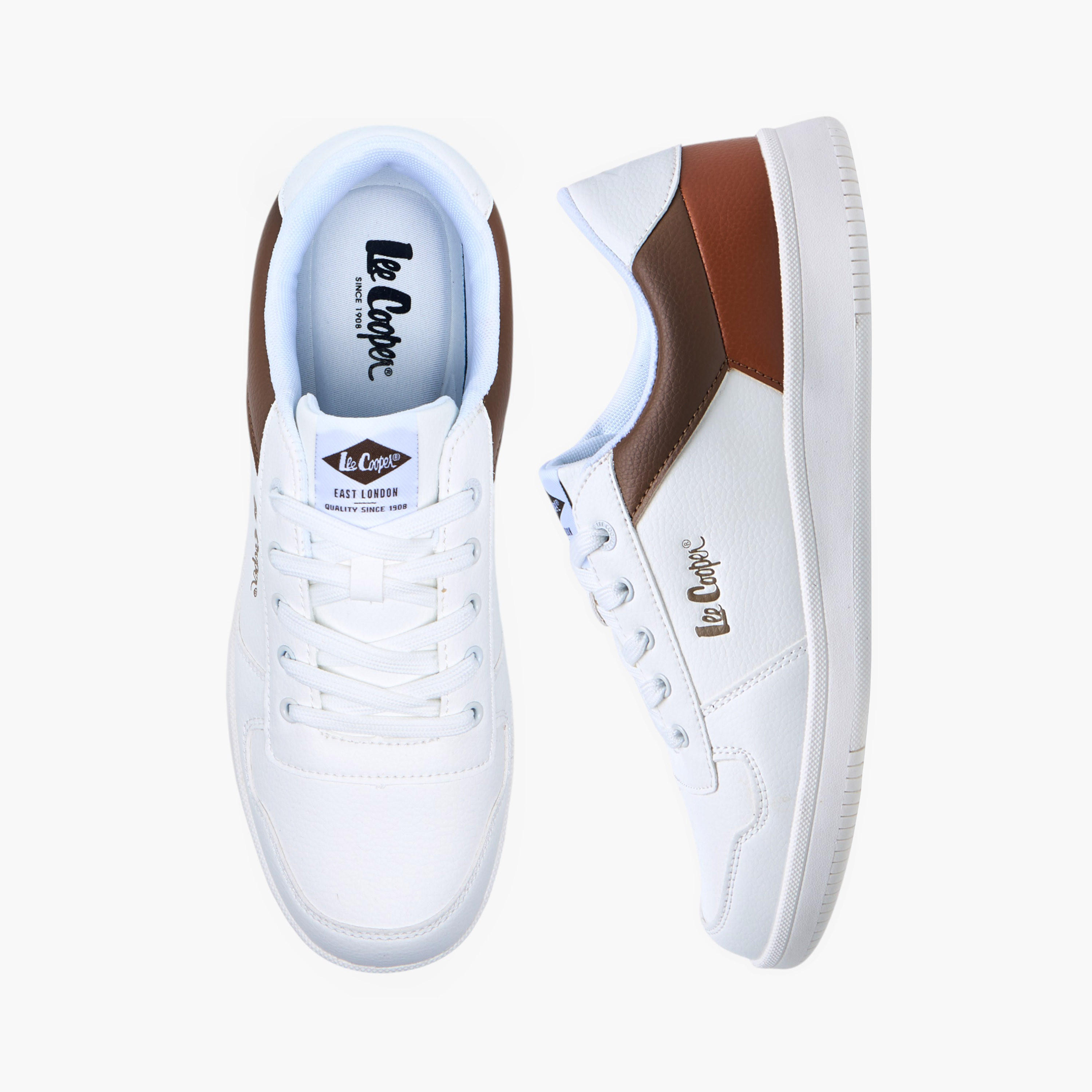 Lee Cooper Men's Panelled Lace-Up Sneakers-men-shoes-sneakers-image-1