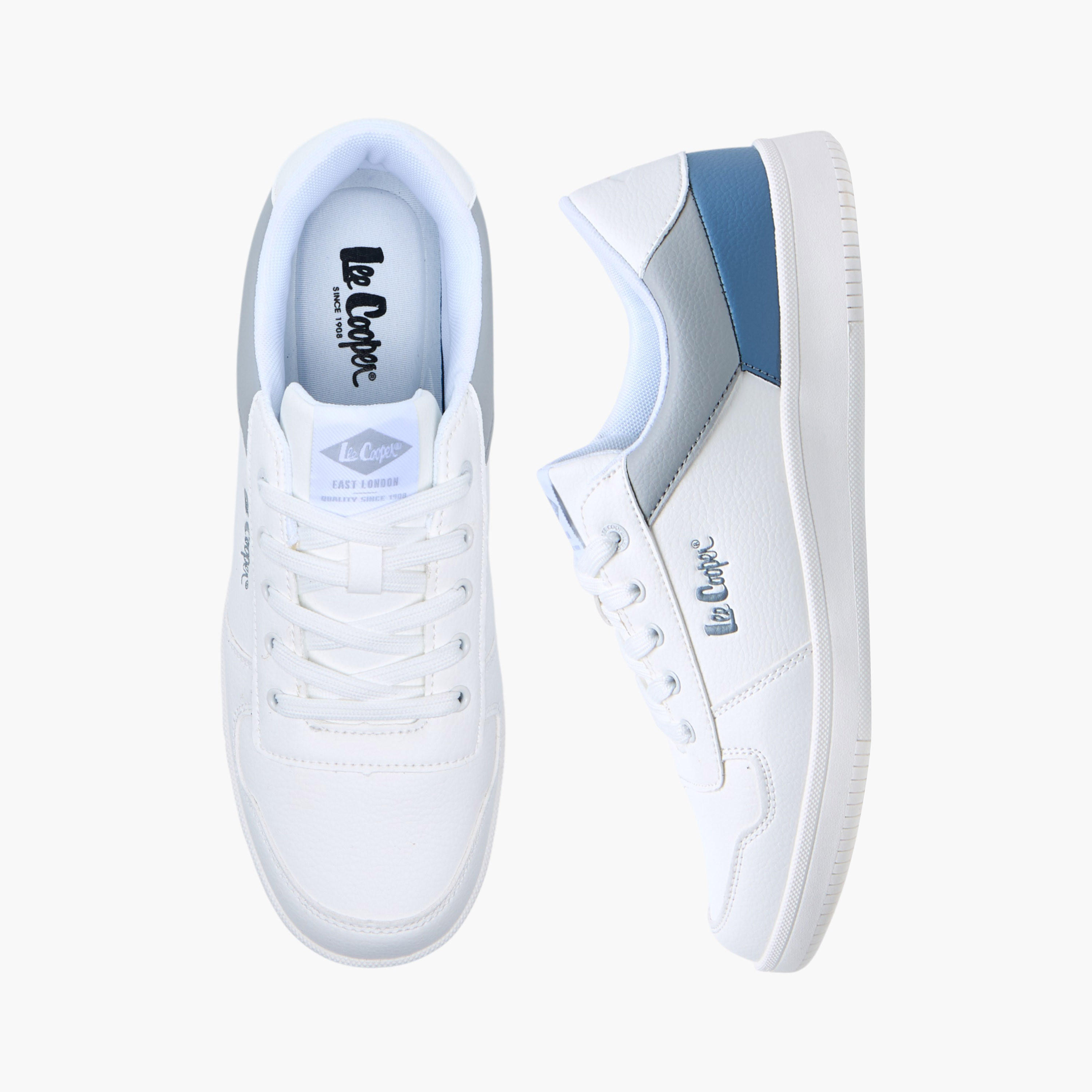 Lee Cooper Men's Panelled Lace-Up Sneakers-men-shoes-sneakers-image-1