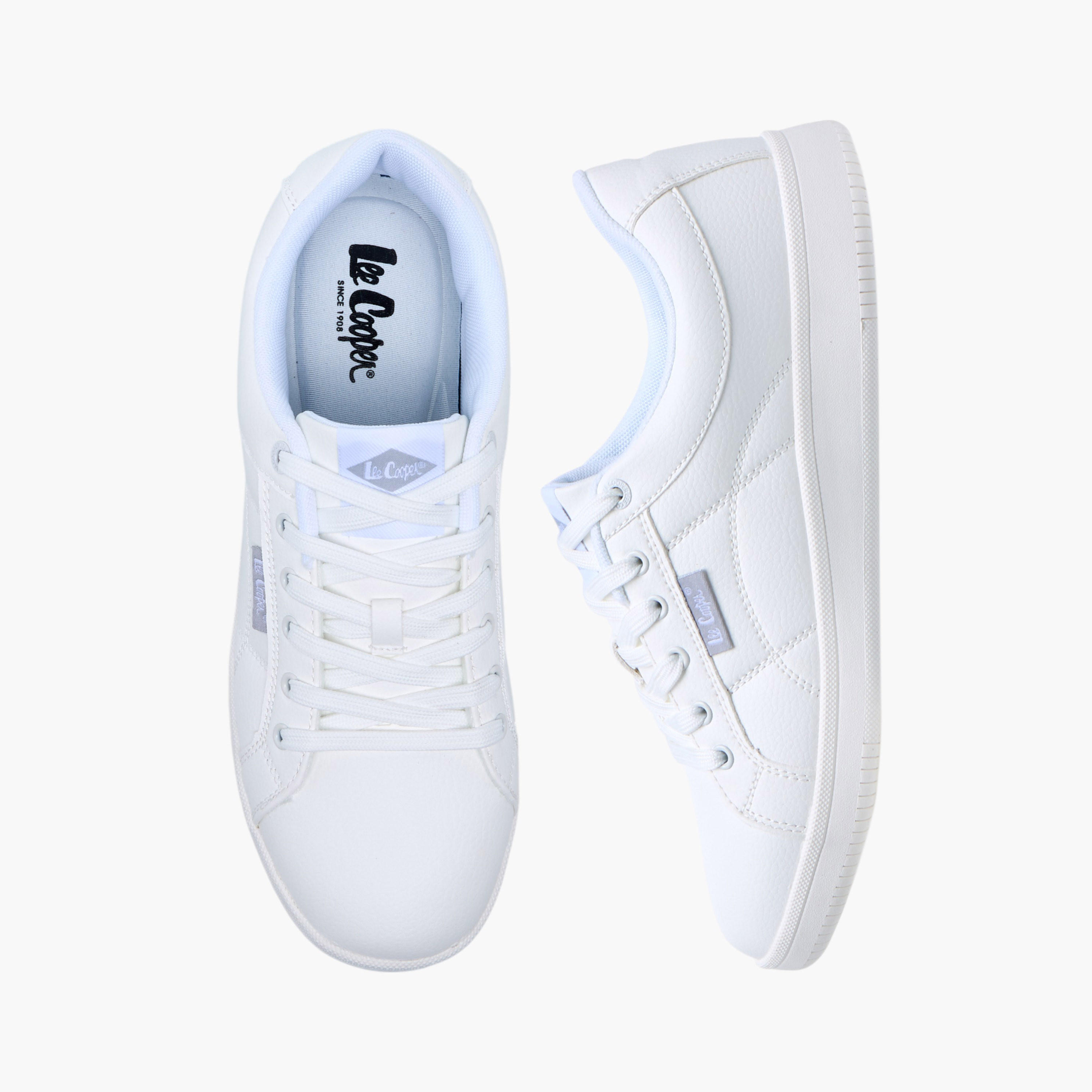 Lee Cooper Men's Solid Lace-Up Sneakers-men-shoes-sneakers-image-1