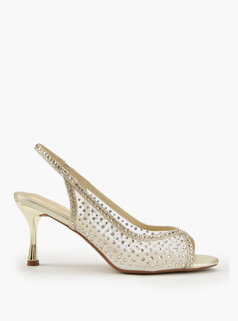 Flora Bella Embellished Slingback Peep-Toe Sandals with Stiletto Heels-women-shoes-sandals-heeled-image-2