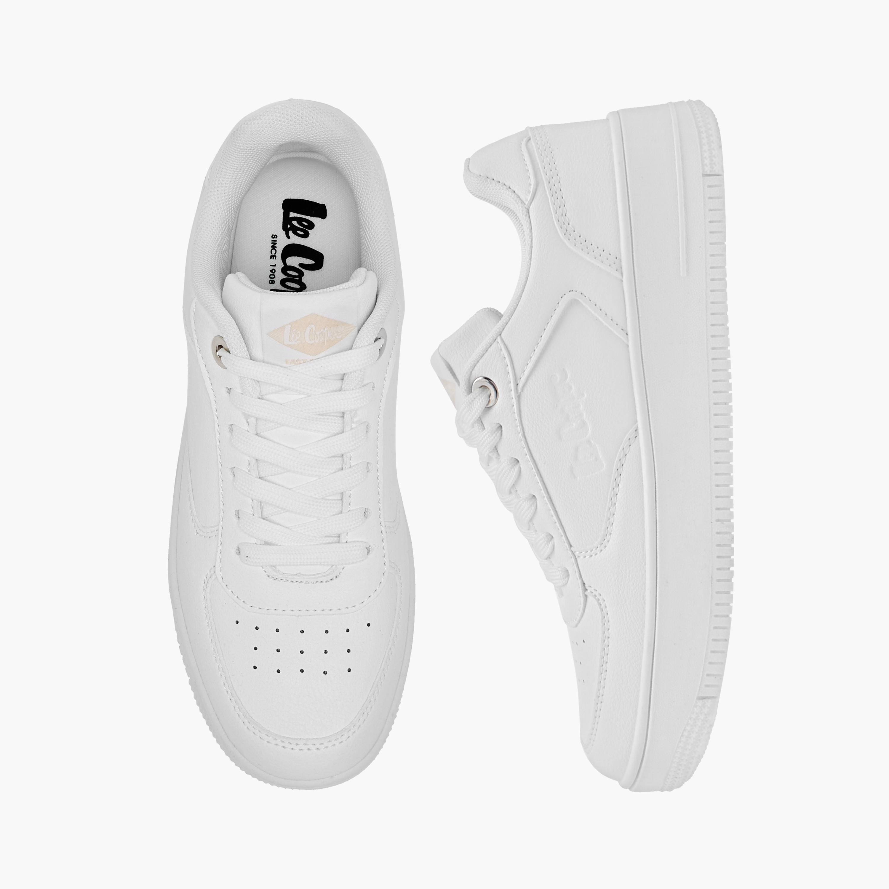 Lee Cooper Women's Perforation Detail Lace-Up Sneakers-women-shoes-sneakers-image-1