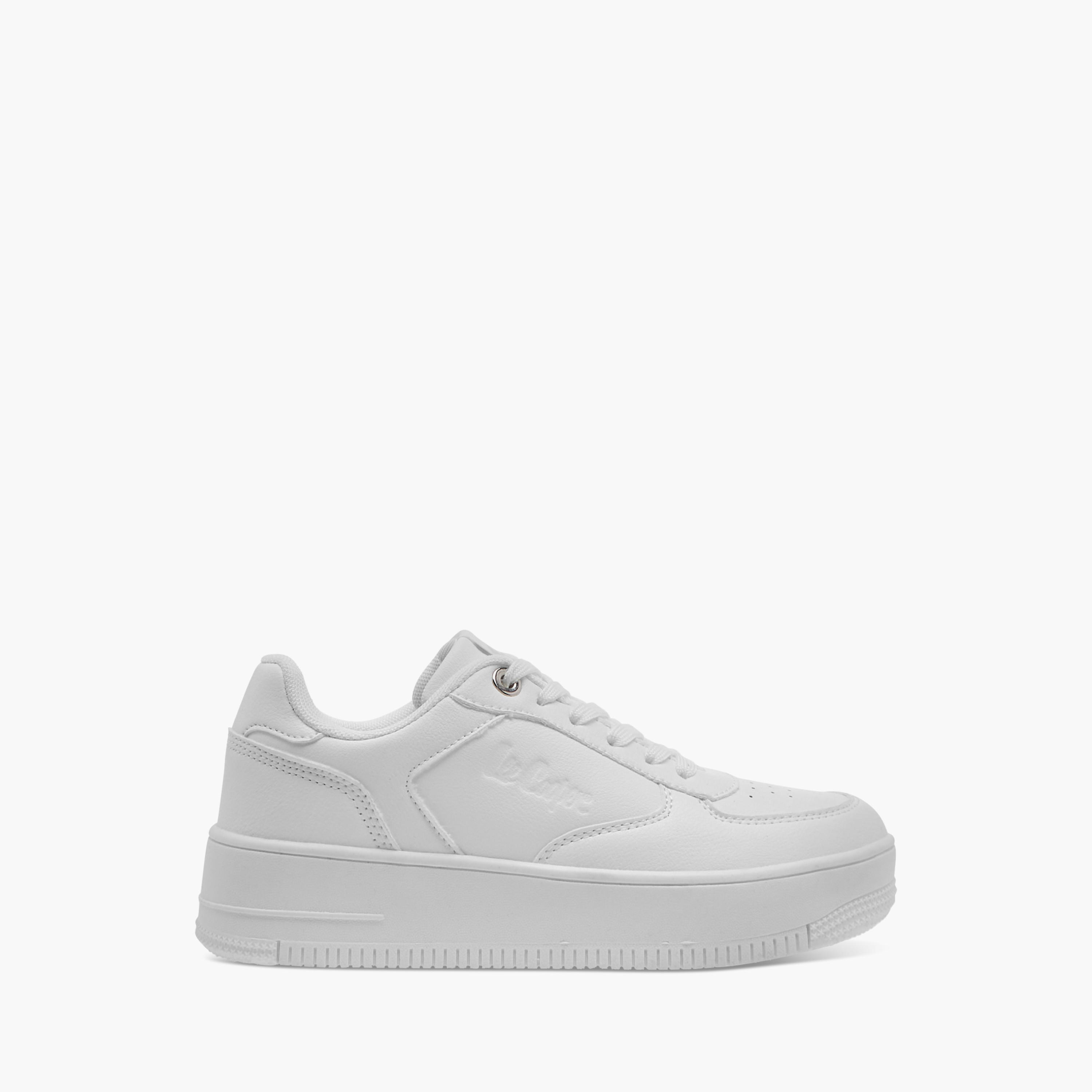 Lee Cooper Women's Perforation Detail Lace-Up Sneakers-women-shoes-sneakers-image-3