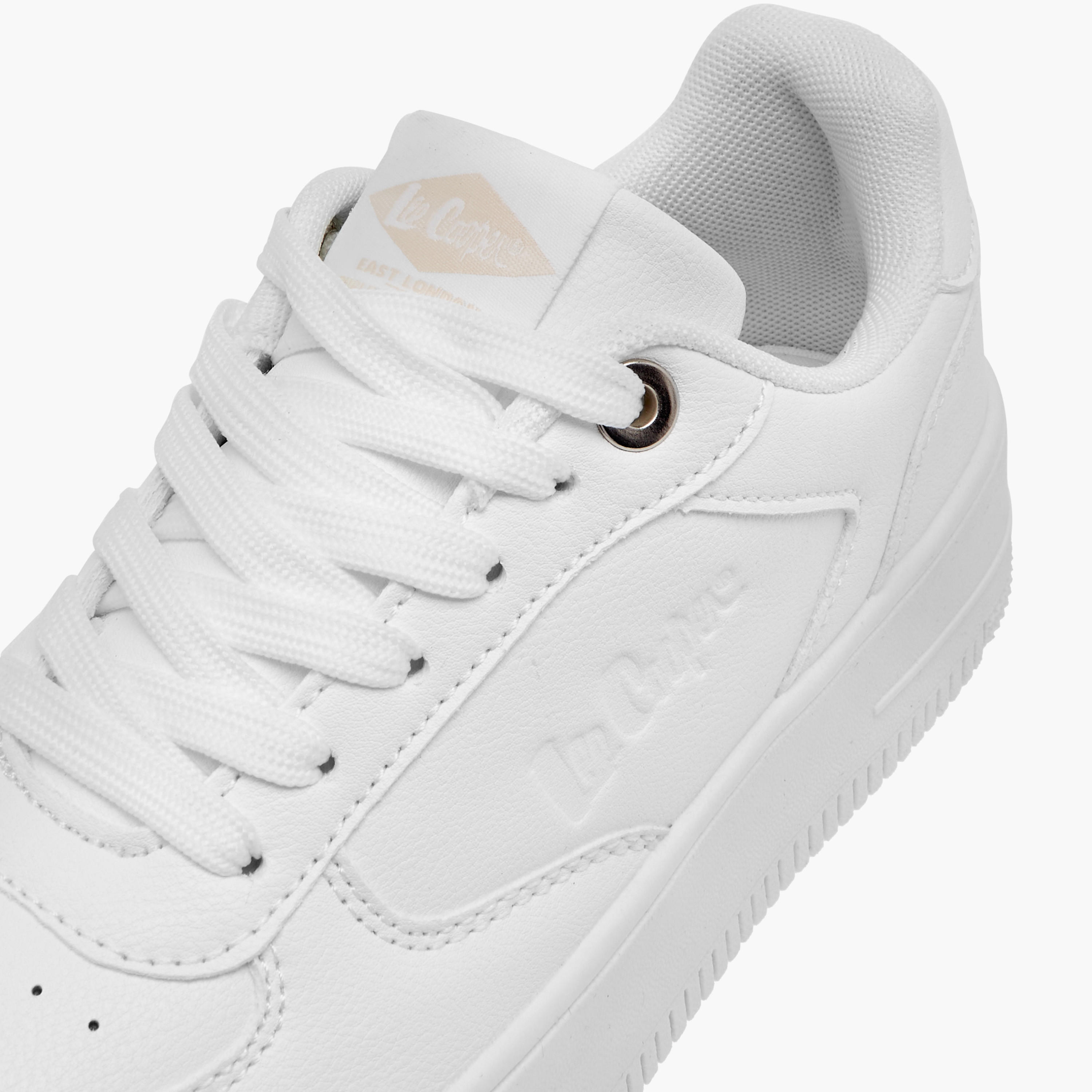 Lee Cooper Women's Perforation Detail Lace-Up Sneakers-women-shoes-sneakers-image-4