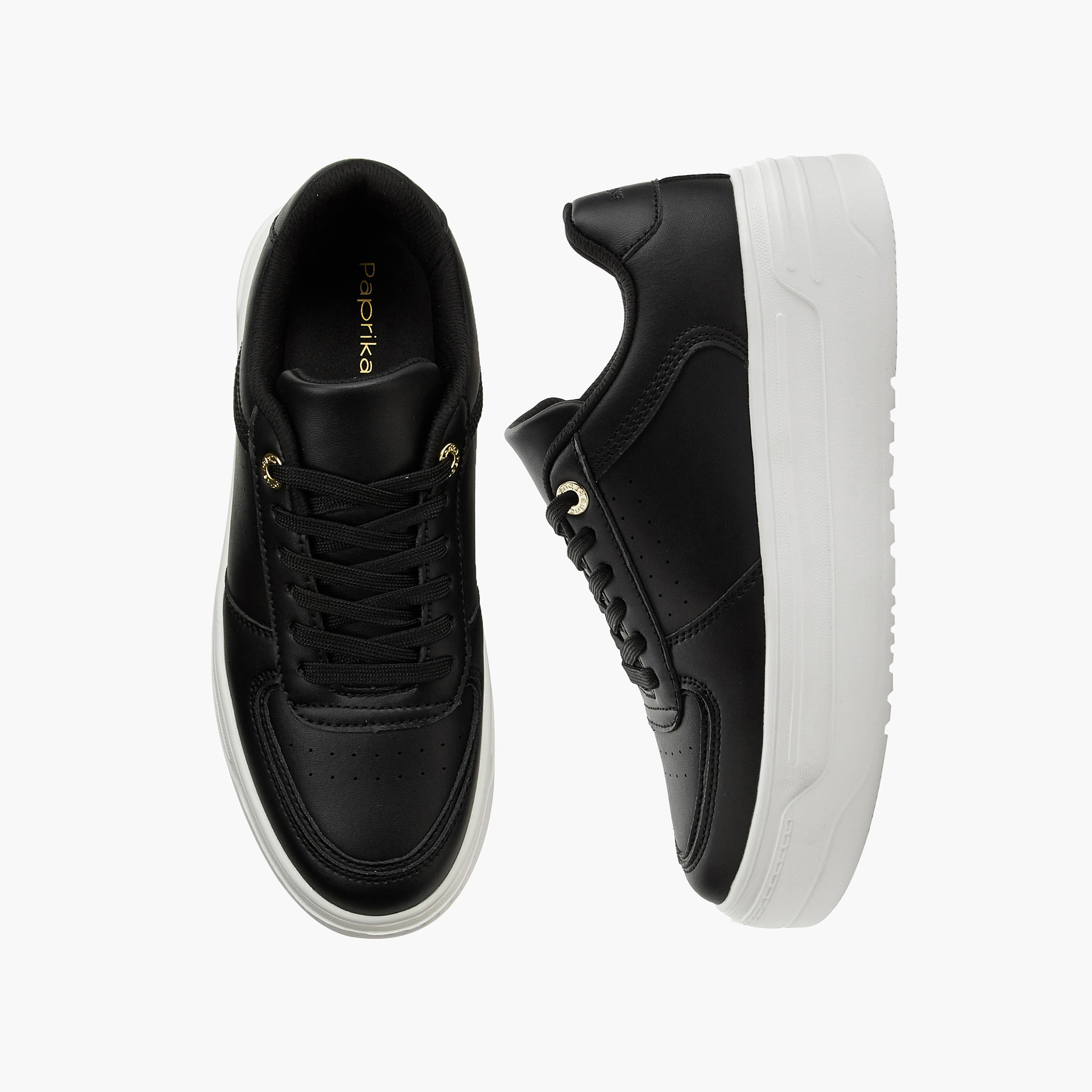 Paprika Women Lace-Up Ankle Sneakers-women-shoes-sneakers-image-1