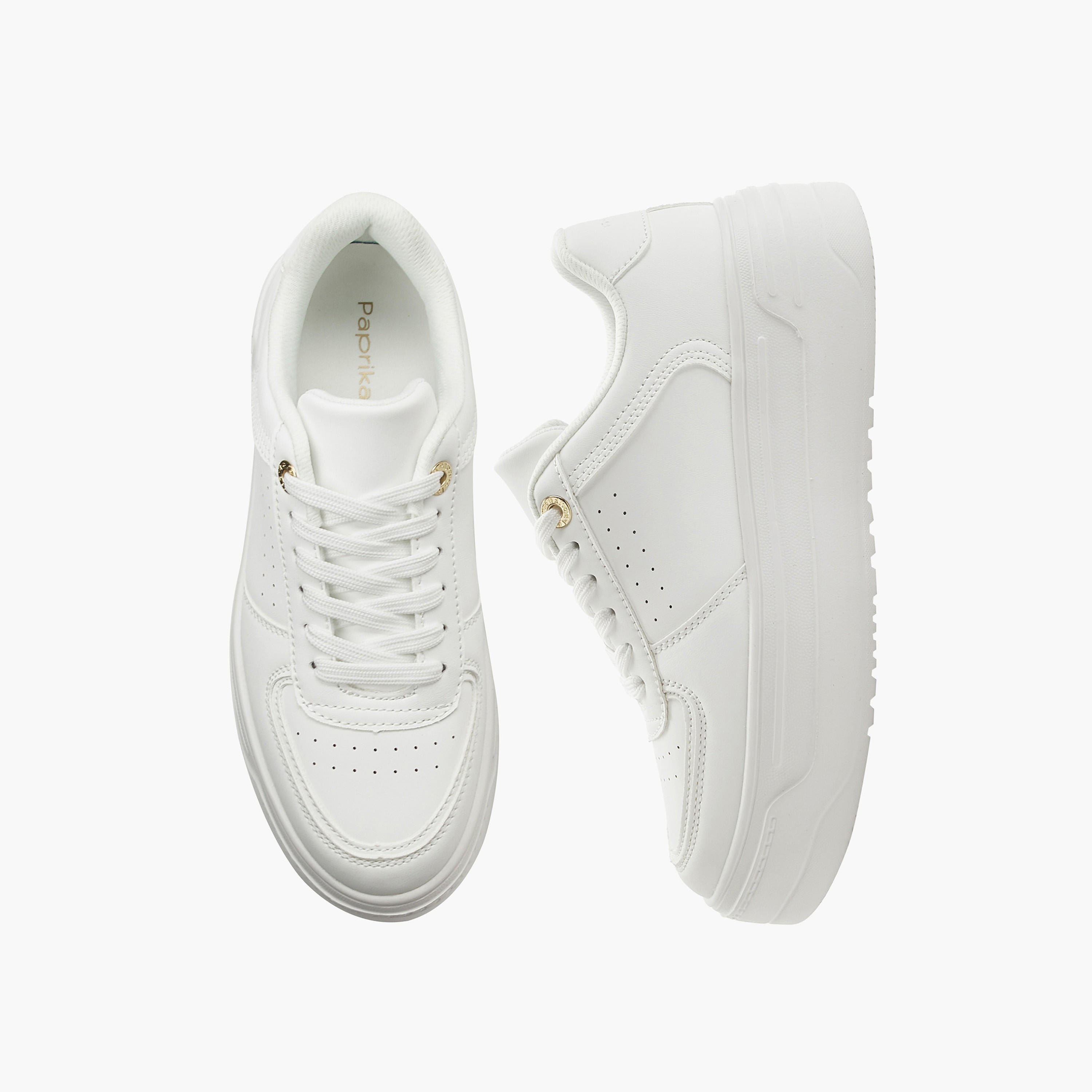 Paprika Women Lace-Up Ankle Sneakers-women-shoes-sneakers-image-1