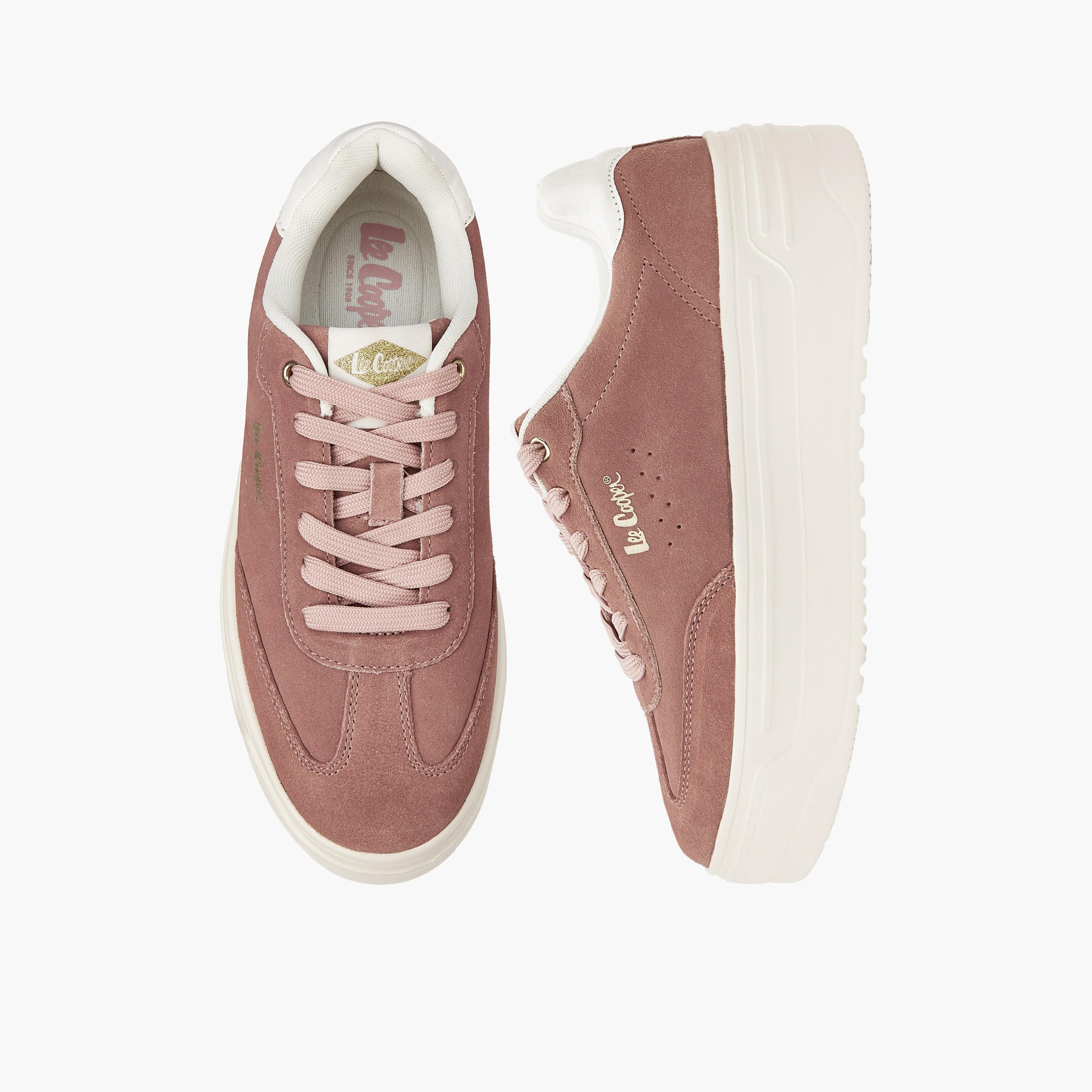 Lee Cooper Women's Panelled Lace-Up Sneakers-women-shoes-sneakers-image-1