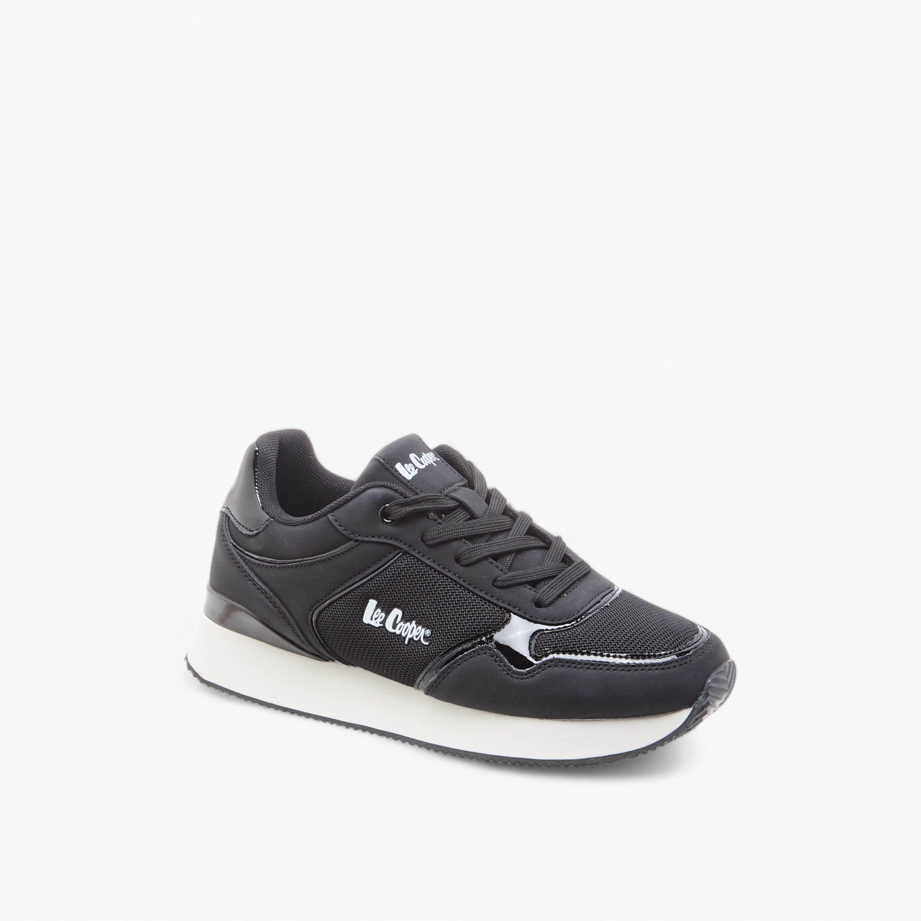 Lee Cooper Women's Mesh Sneakers with Lace-Up Closure-women-shoes-sneakers-image-2