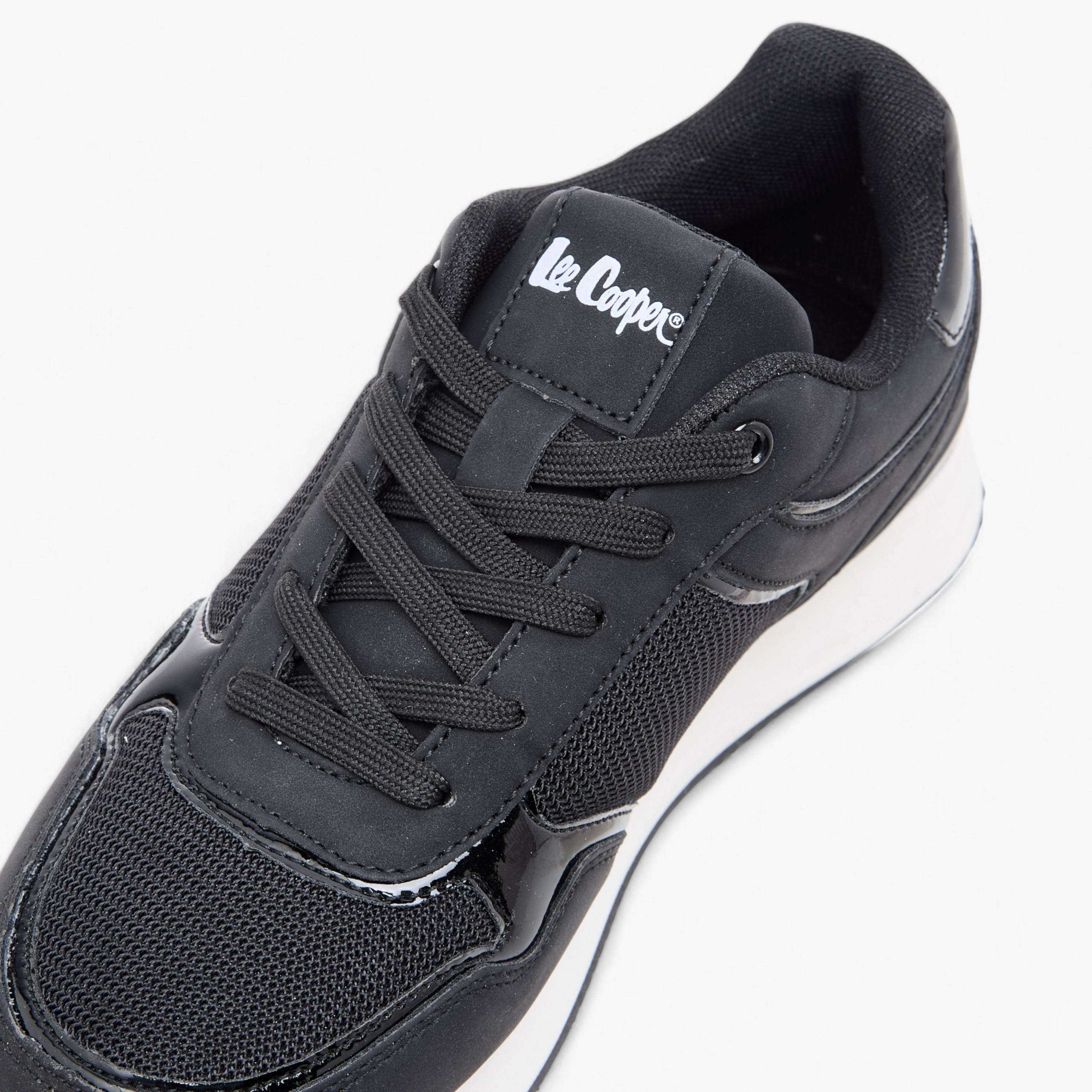 Lee Cooper Women's Mesh Sneakers with Lace-Up Closure-women-shoes-sneakers-image-4