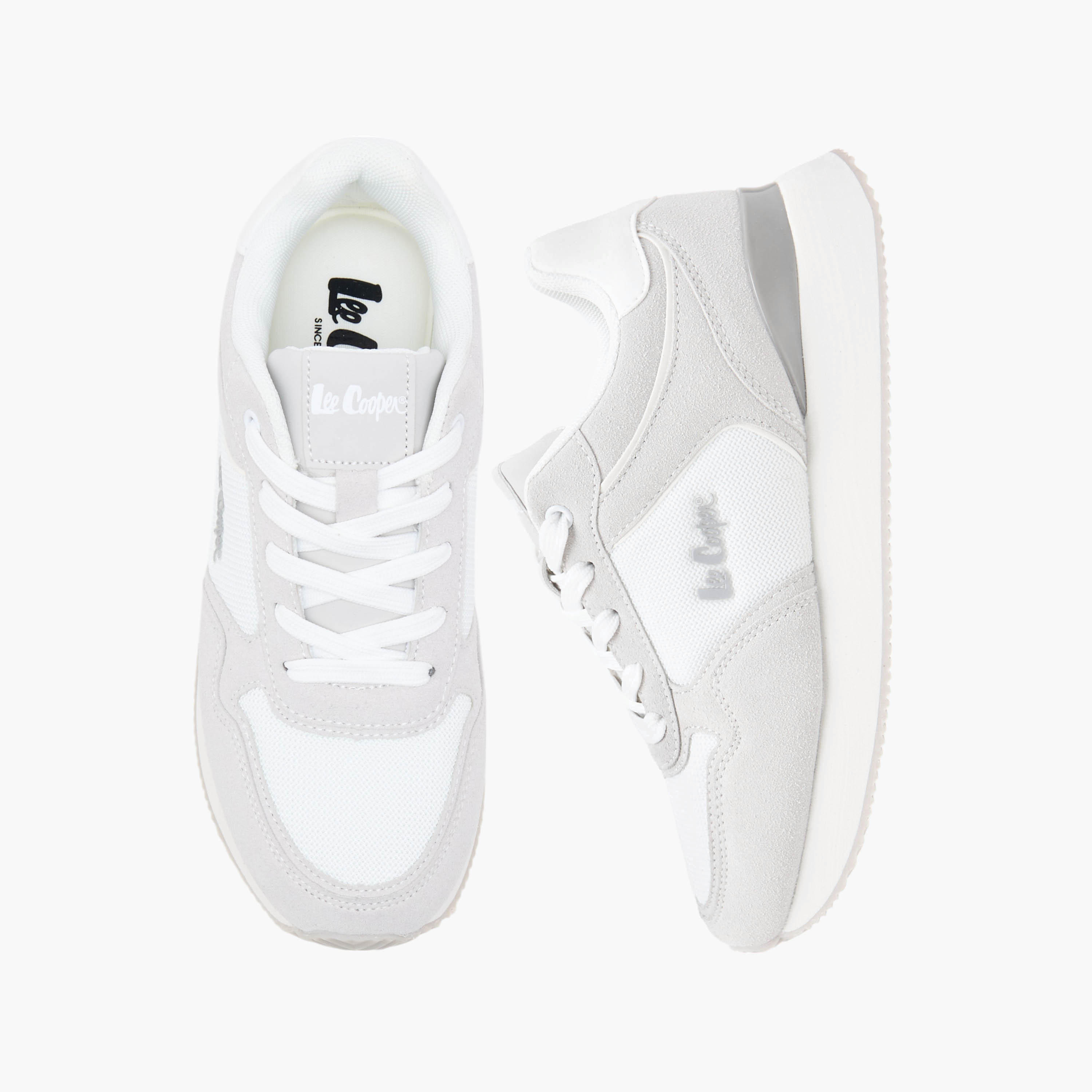 Lee Cooper Women's Mesh Sneakers with Lace-Up Closure-women-shoes-sneakers-image-1