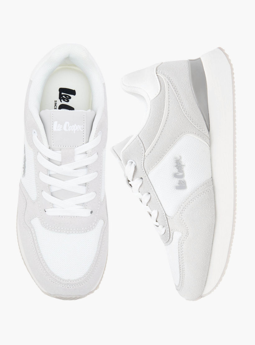 Lee Cooper Women's Mesh Sneakers with Lace-Up Closure-women-shoes-sneakers-image-1